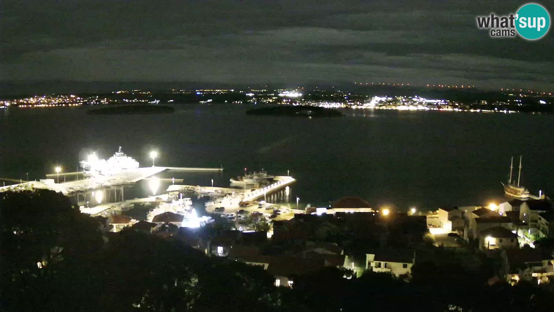 Tkon – Kalvarija – pogled na Pašmanski kanal