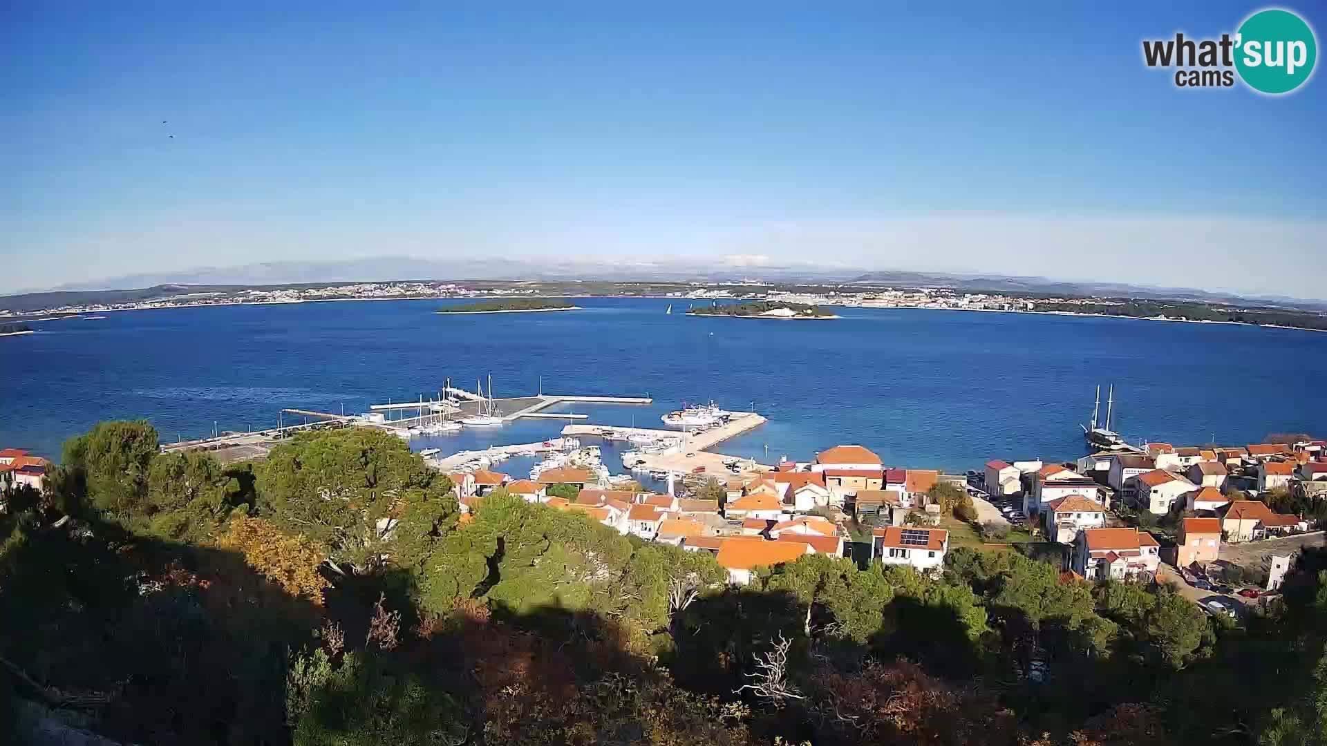 Tkon – Kalvaria – panorama del canale di Pašman