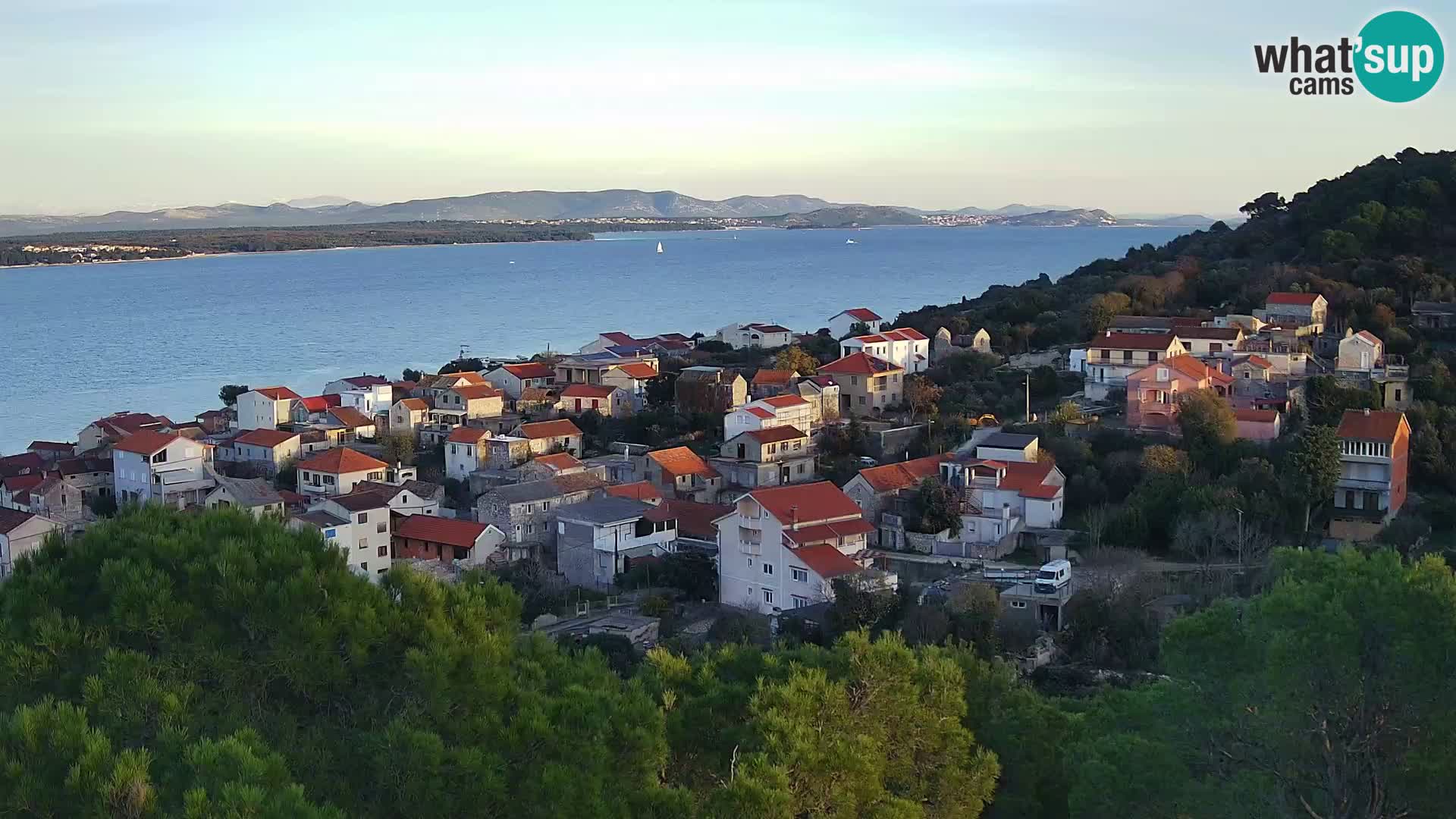 Tkon – Kalvarija – vue sur le canal Pašman