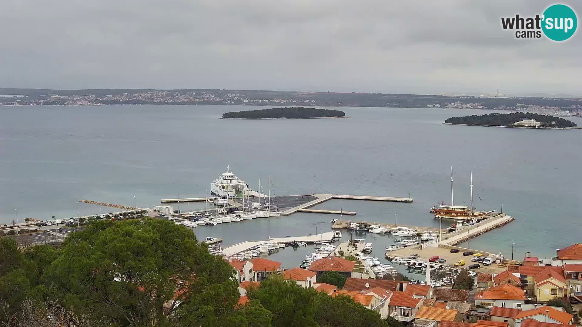 Tkon – Kalvarija – pogled na Pašmanski kanal