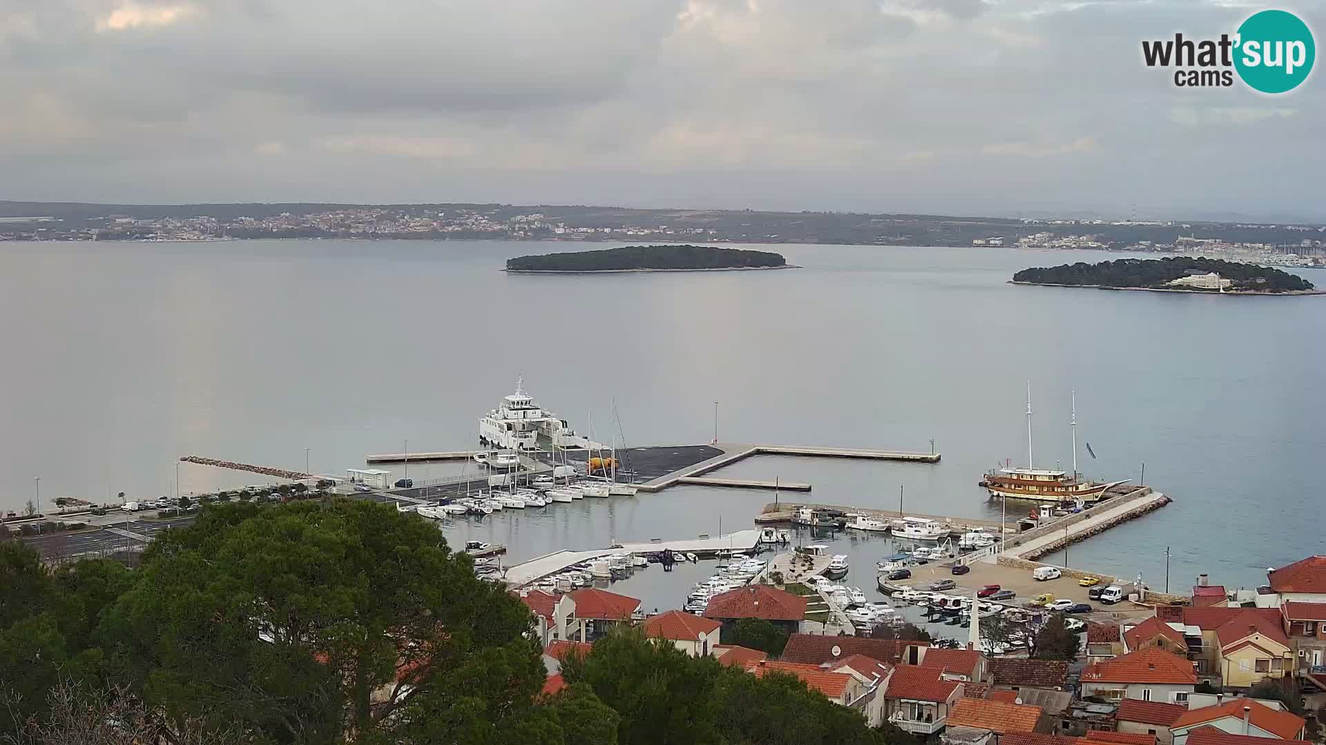 Tkon – Kalvarija – pogled na Pašmanski kanal