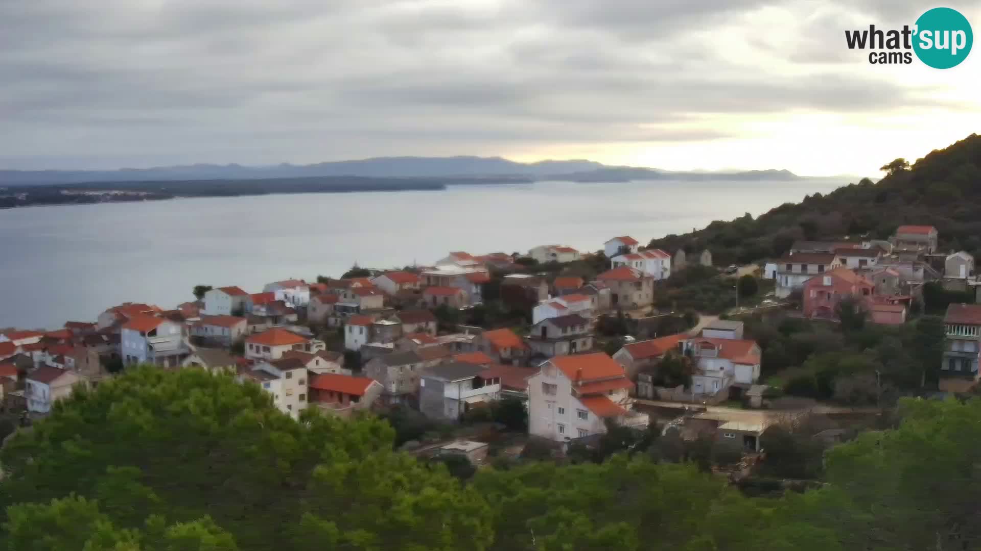 Tkon – Kalvarija – vue sur le canal Pašman