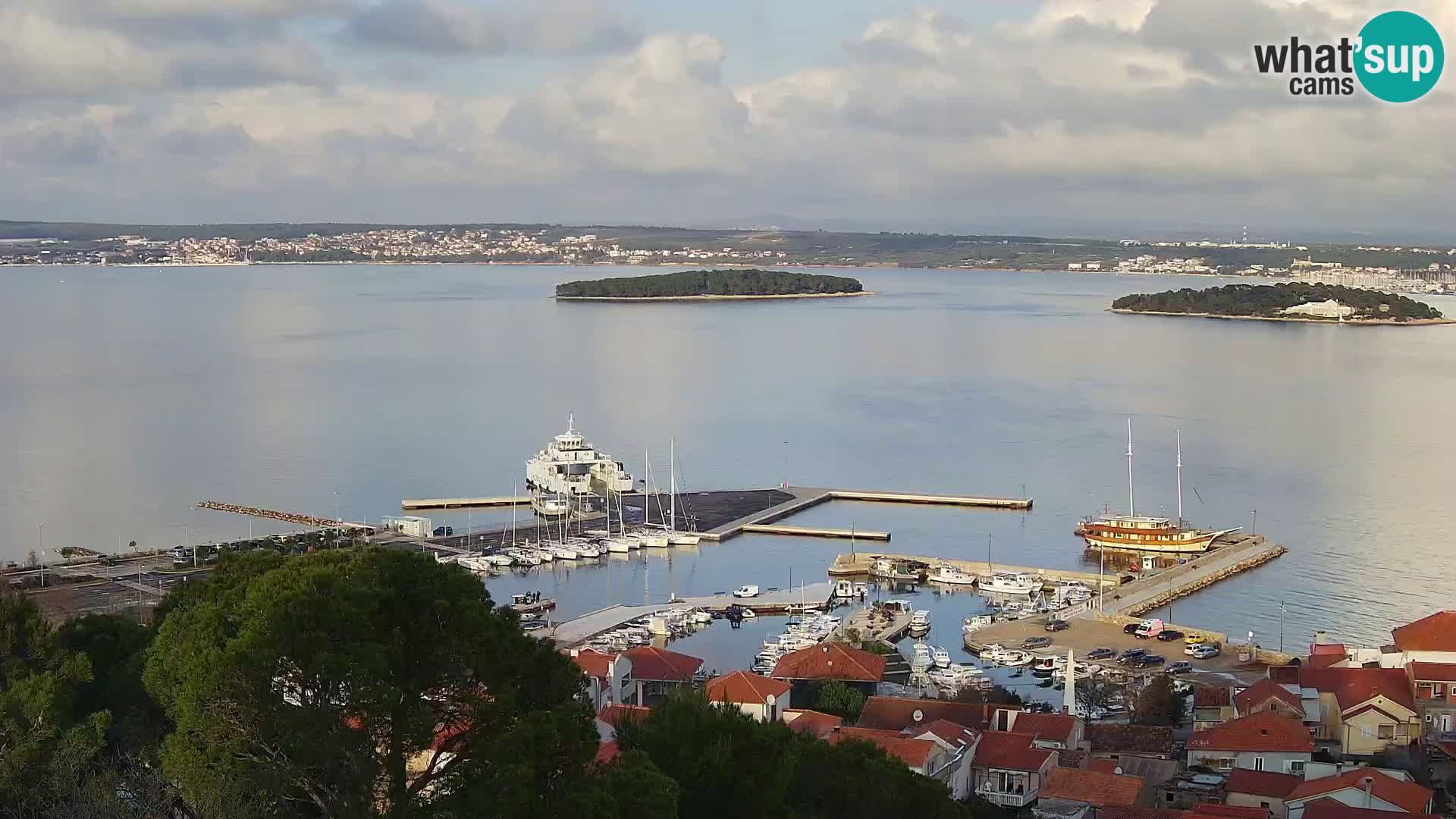 Tkon – Kalvaria – Blick auf Pašman Kanal