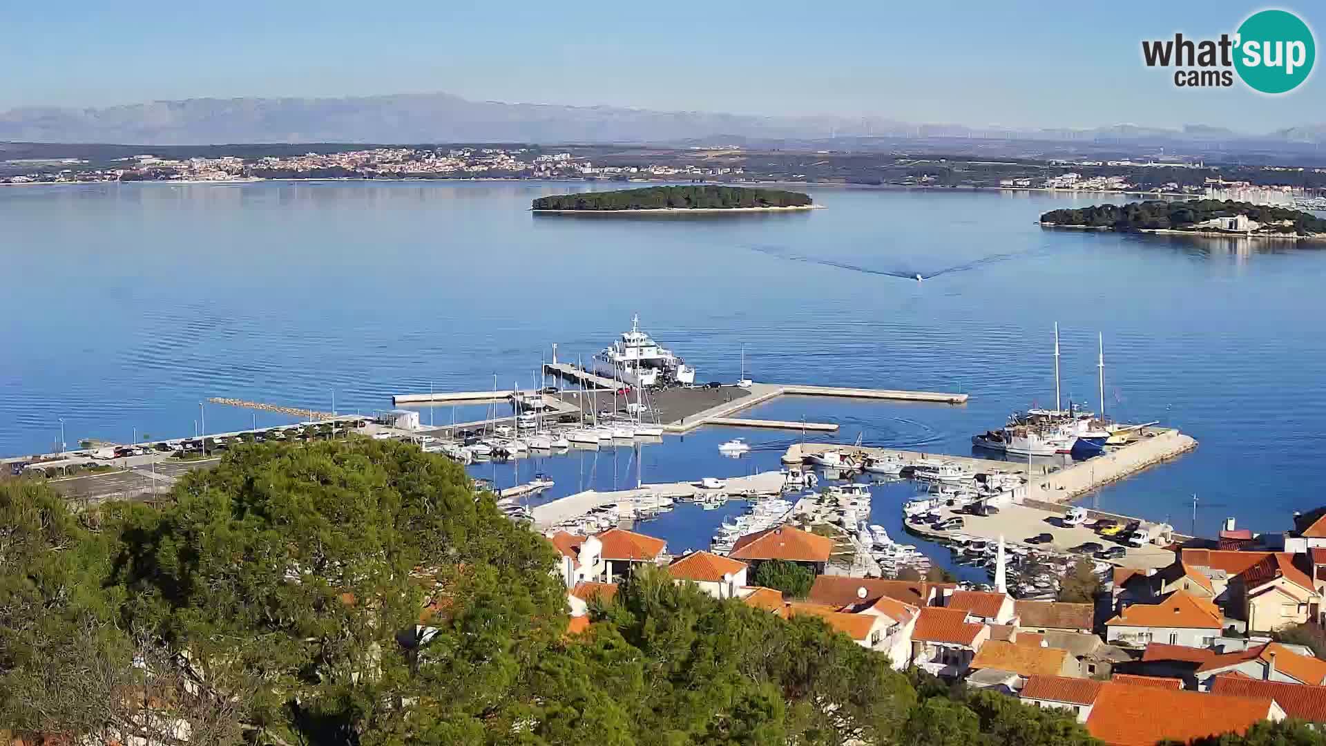 Tkon – Kalvarija – vue sur le canal Pašman