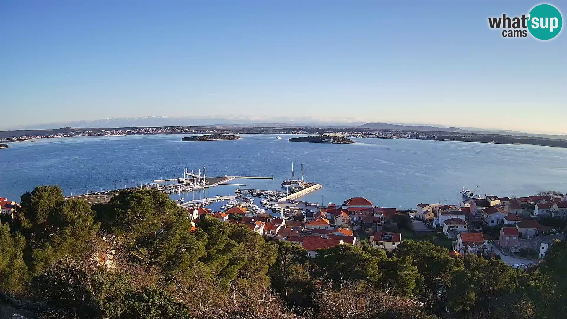 Tkon – Kalvarija – vue sur le canal Pašman