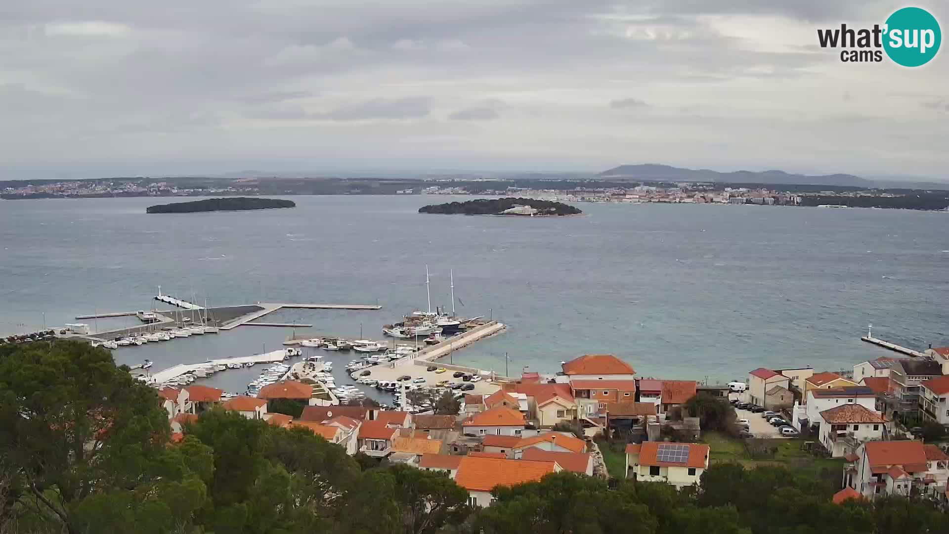 Tkon – Kalvarija – pogled na Pašmanski kanal