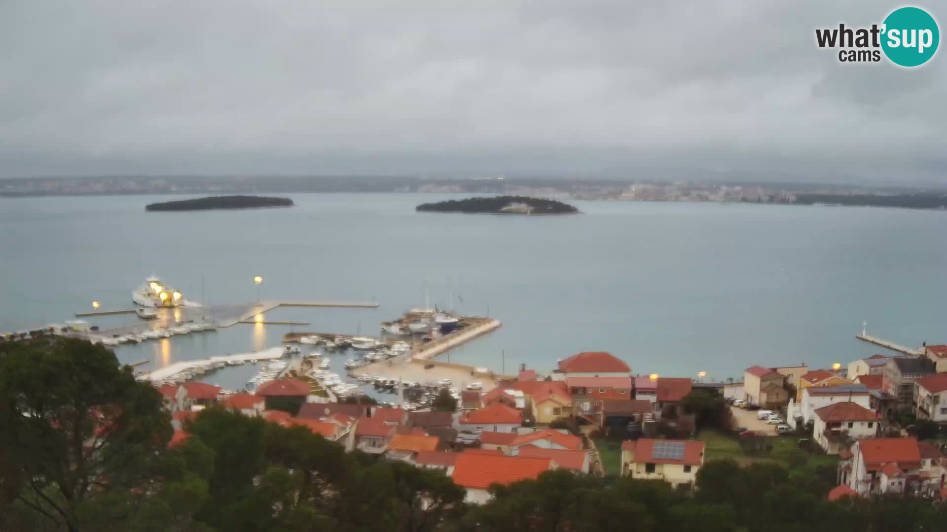 Tkon – Kalvarija – pogled na Pašmanski kanal