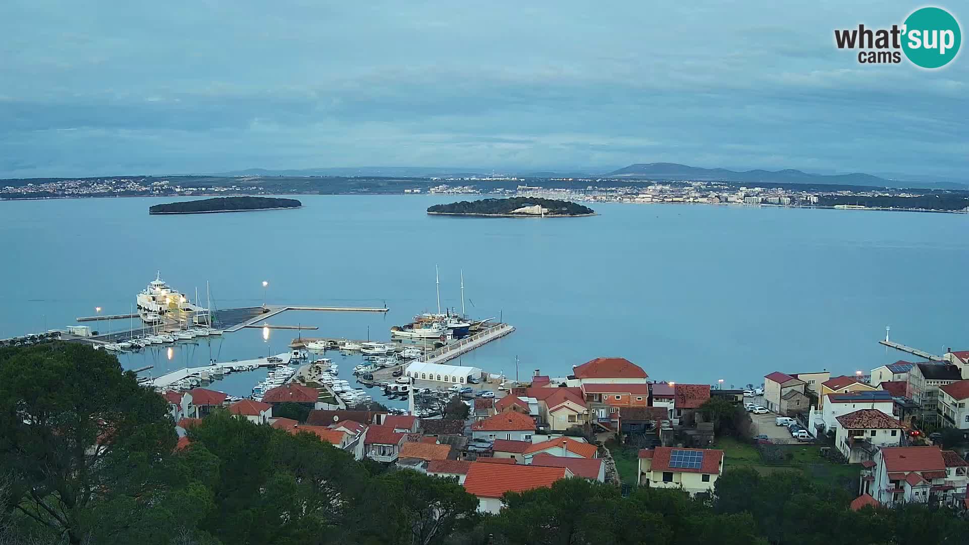 Tkon – Kalvaria – panorama del canale di Pašman