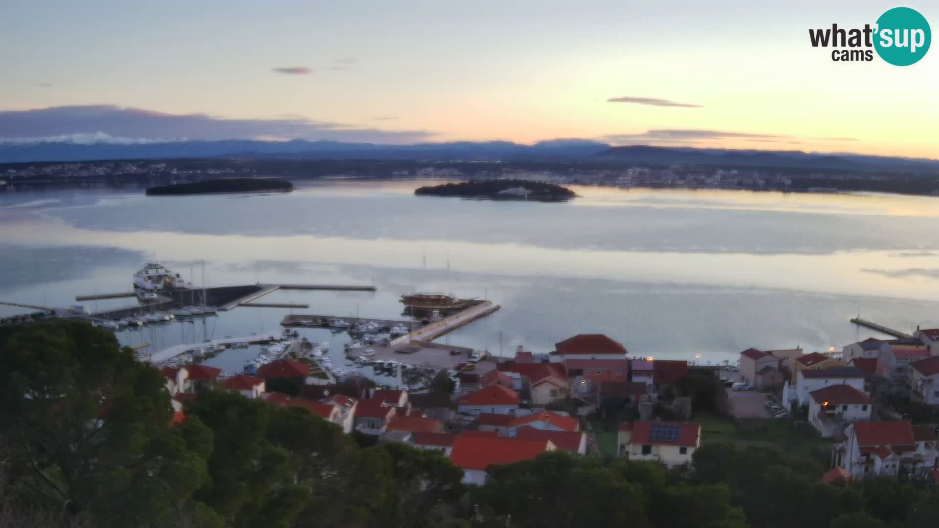 Tkon – Kalvaria – Blick auf Pašman Kanal