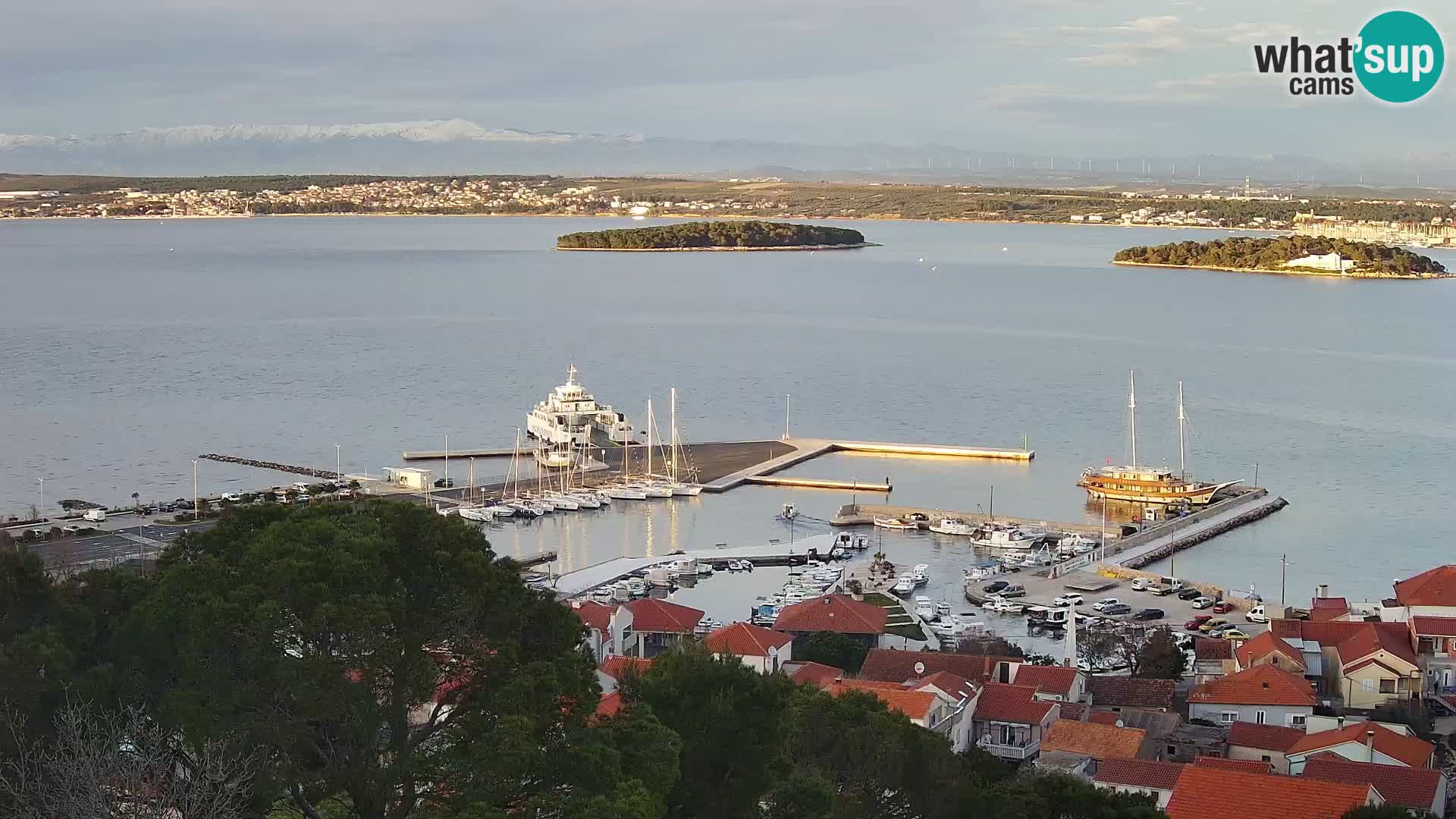 Tkon – Kalvarija – pogled na Pašmanski kanal