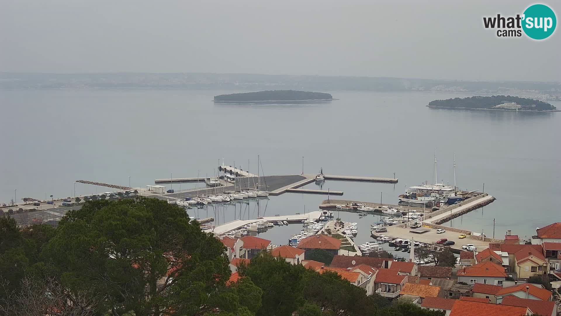 Tkon – Kalvarija – pogled na Pašmanski kanal