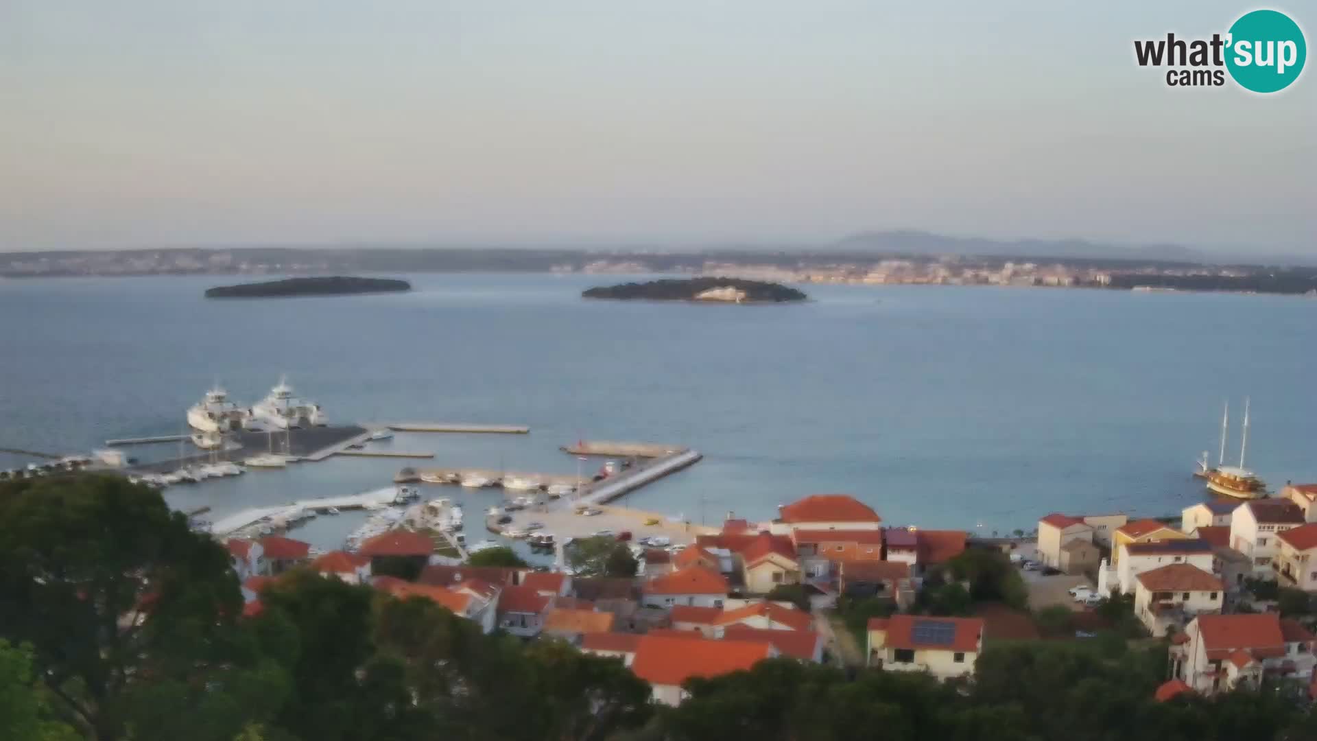 Tkon – Kalvarija – pogled na Pašmanski kanal