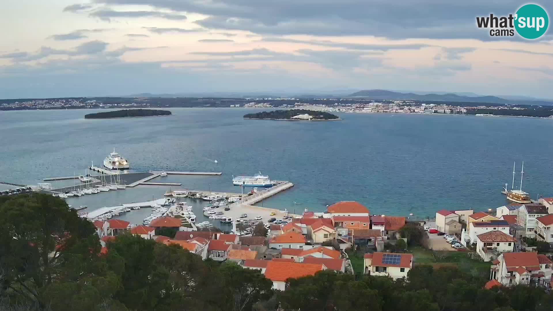 Tkon – Kalvaria – panorama del canale di Pašman