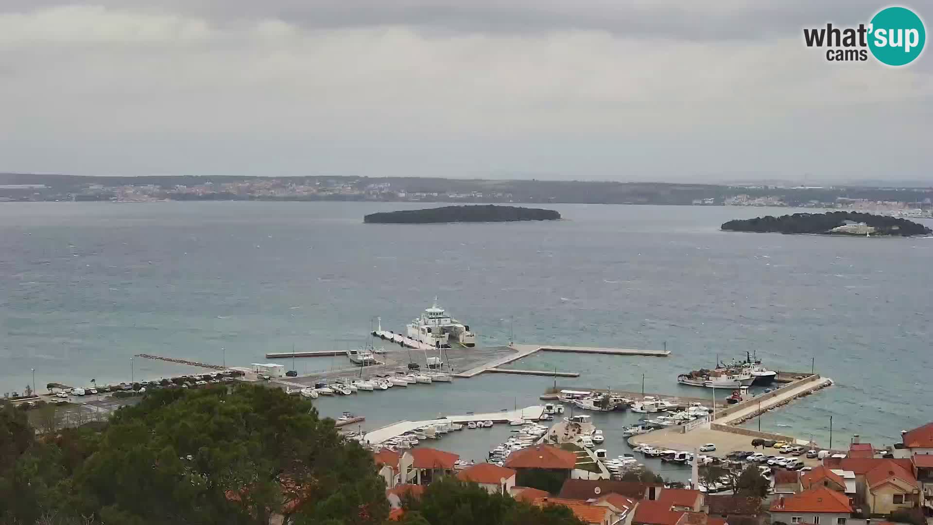 Tkon – Kalvarija – pogled na Pašmanski kanal