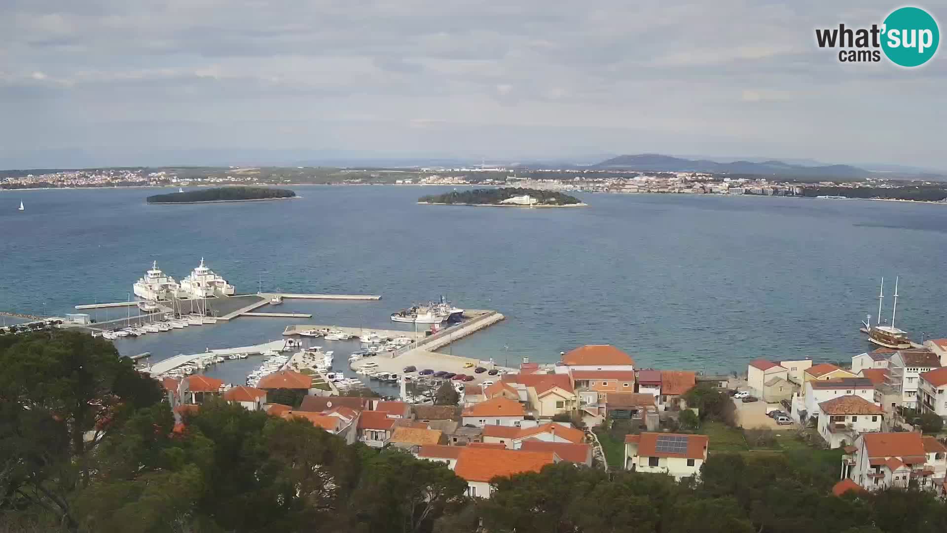 Tkon – Kalvaria – view of Pašman channel