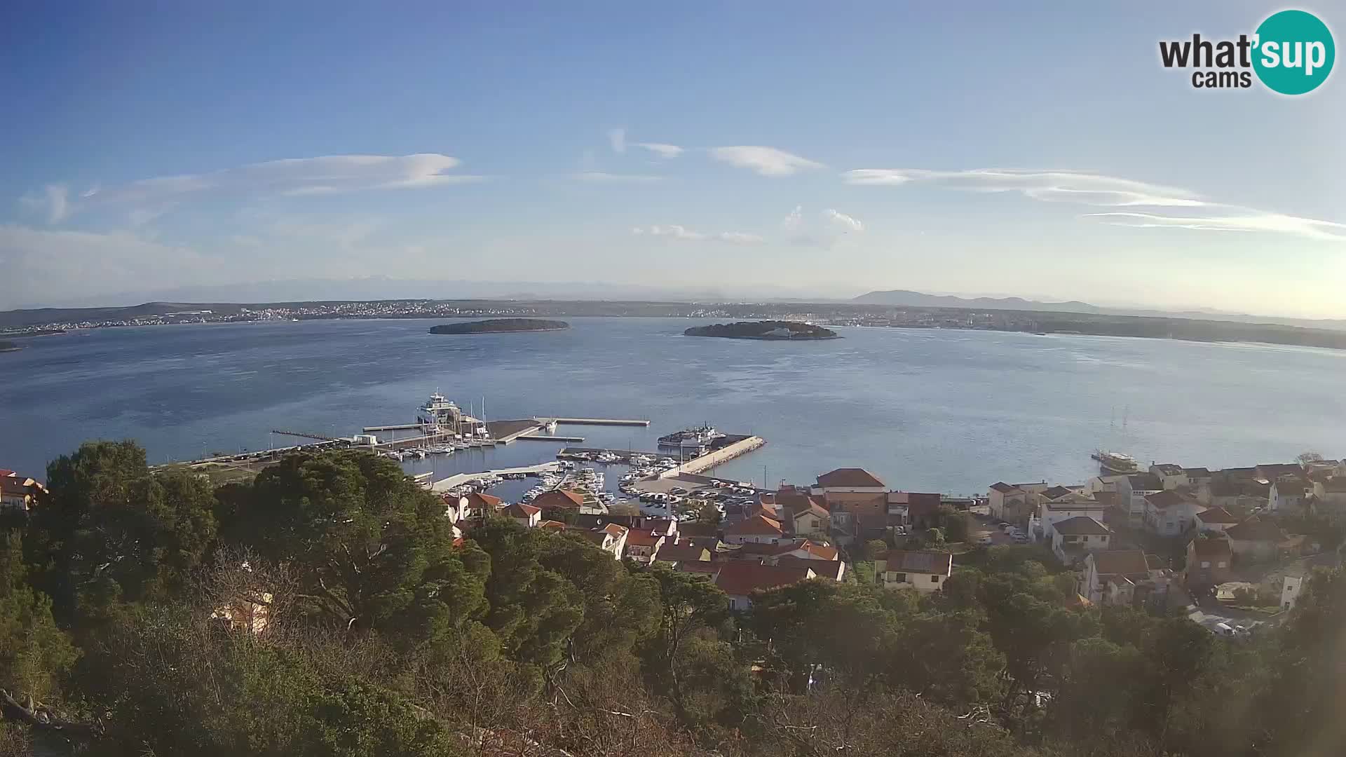 Tkon – Kalvaria – Blick auf Pašman Kanal