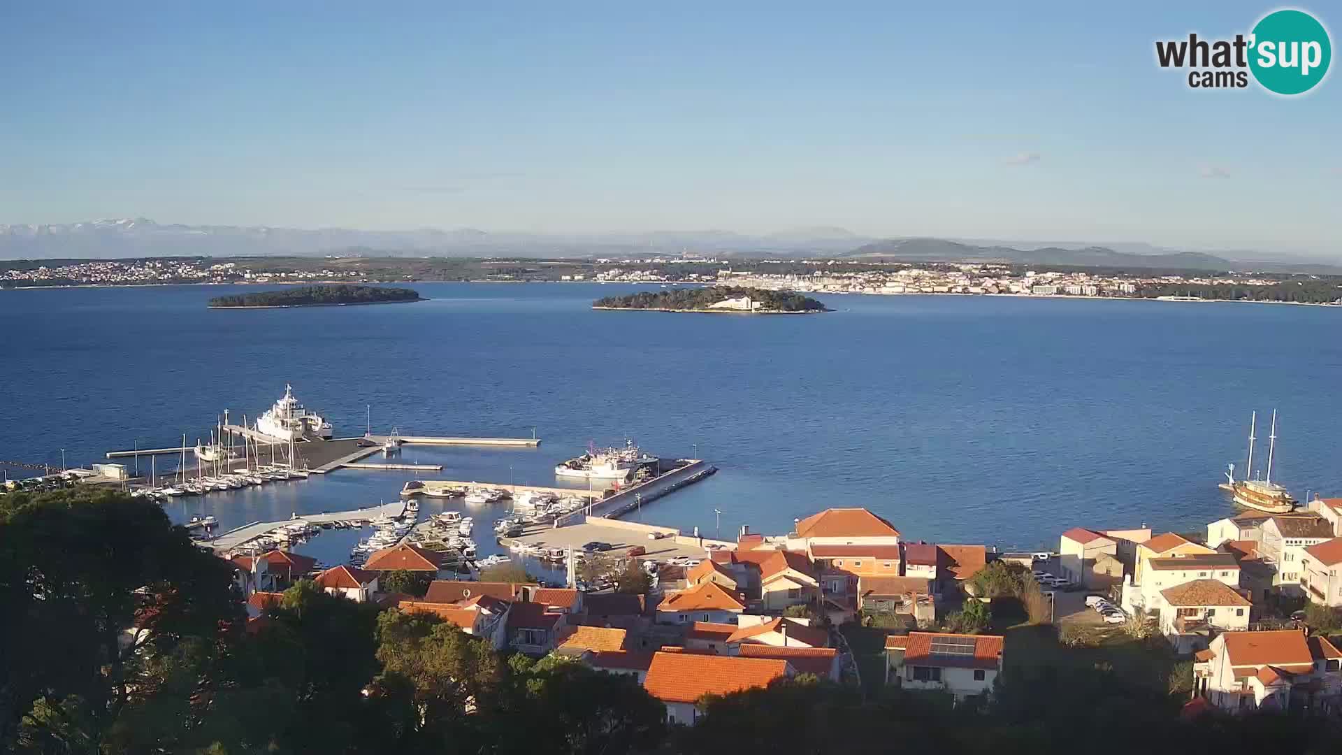 Tkon – Kalvarija – vue sur le canal Pašman