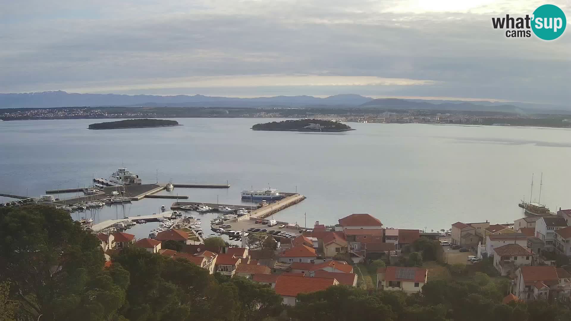 Tkon – Kalvarija – vue sur le canal Pašman