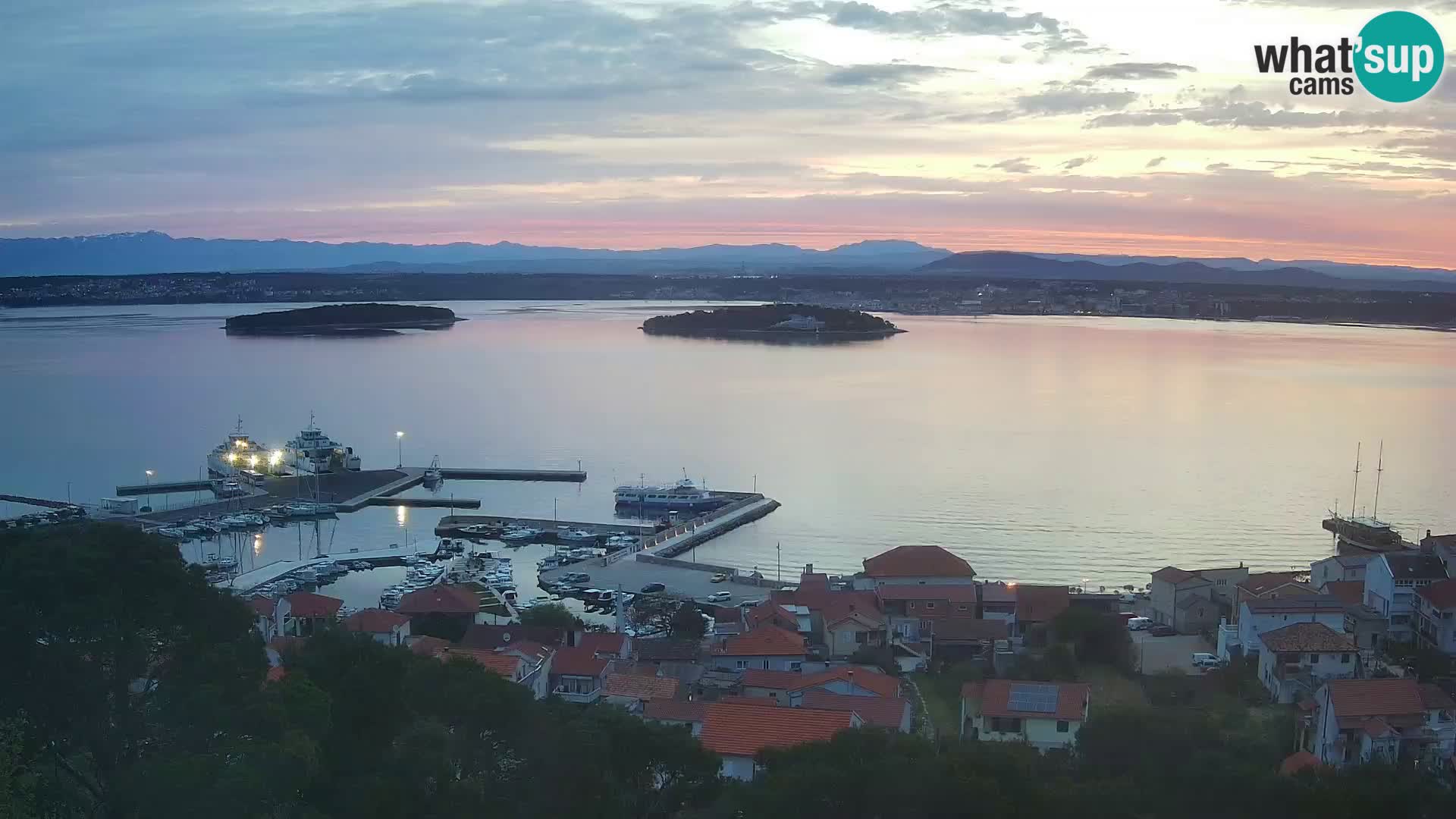 Tkon – Kalvarija – pogled na Pašmanski kanal