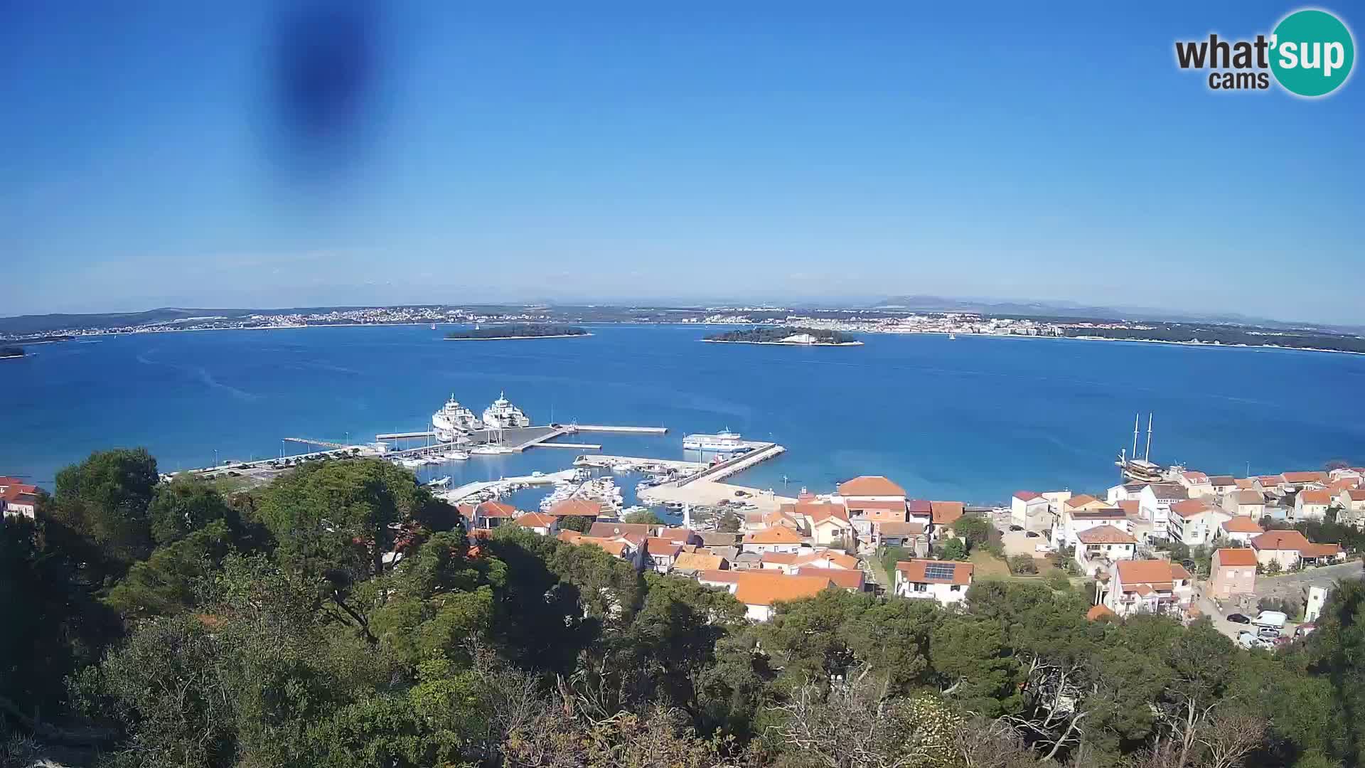 Tkon – Kalvarija – pogled na Pašmanski kanal