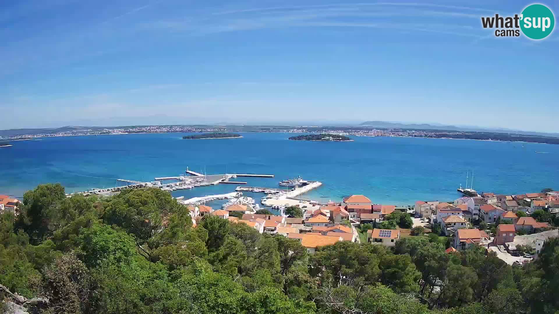 Tkon – Kalvaria – Blick auf Pašman Kanal