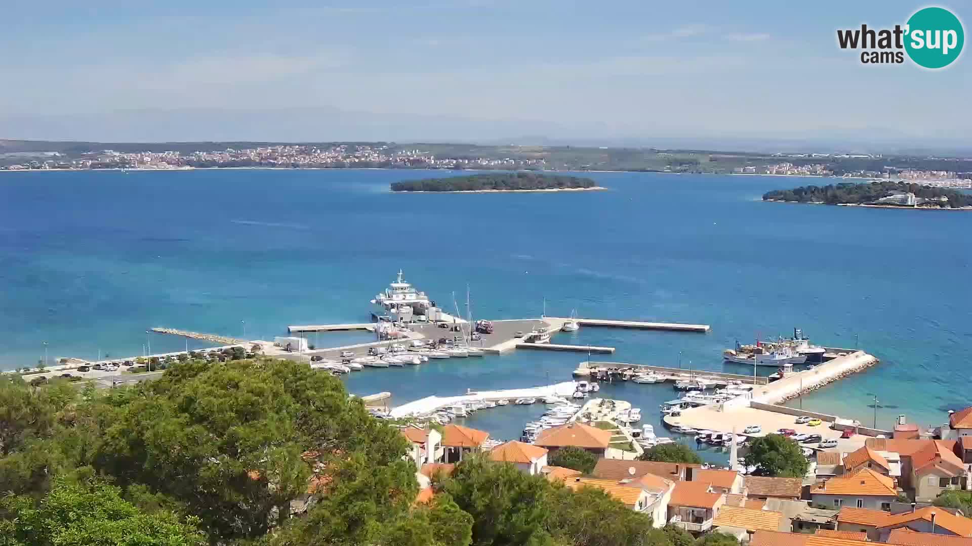 Tkon – Kalvarija – pogled na Pašmanski kanal