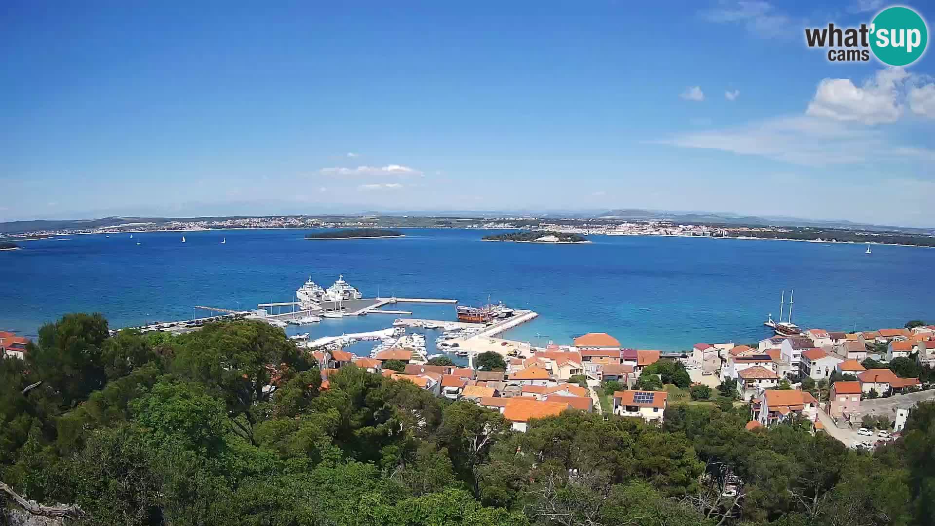 Tkon – Kalvarija – pogled na Pašmanski kanal