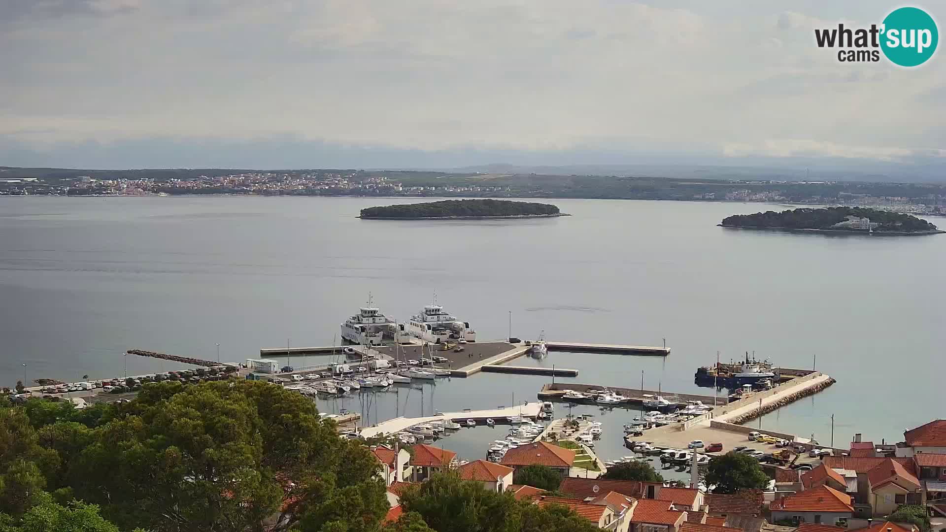 Tkon – Kalvaria – Blick auf Pašman Kanal