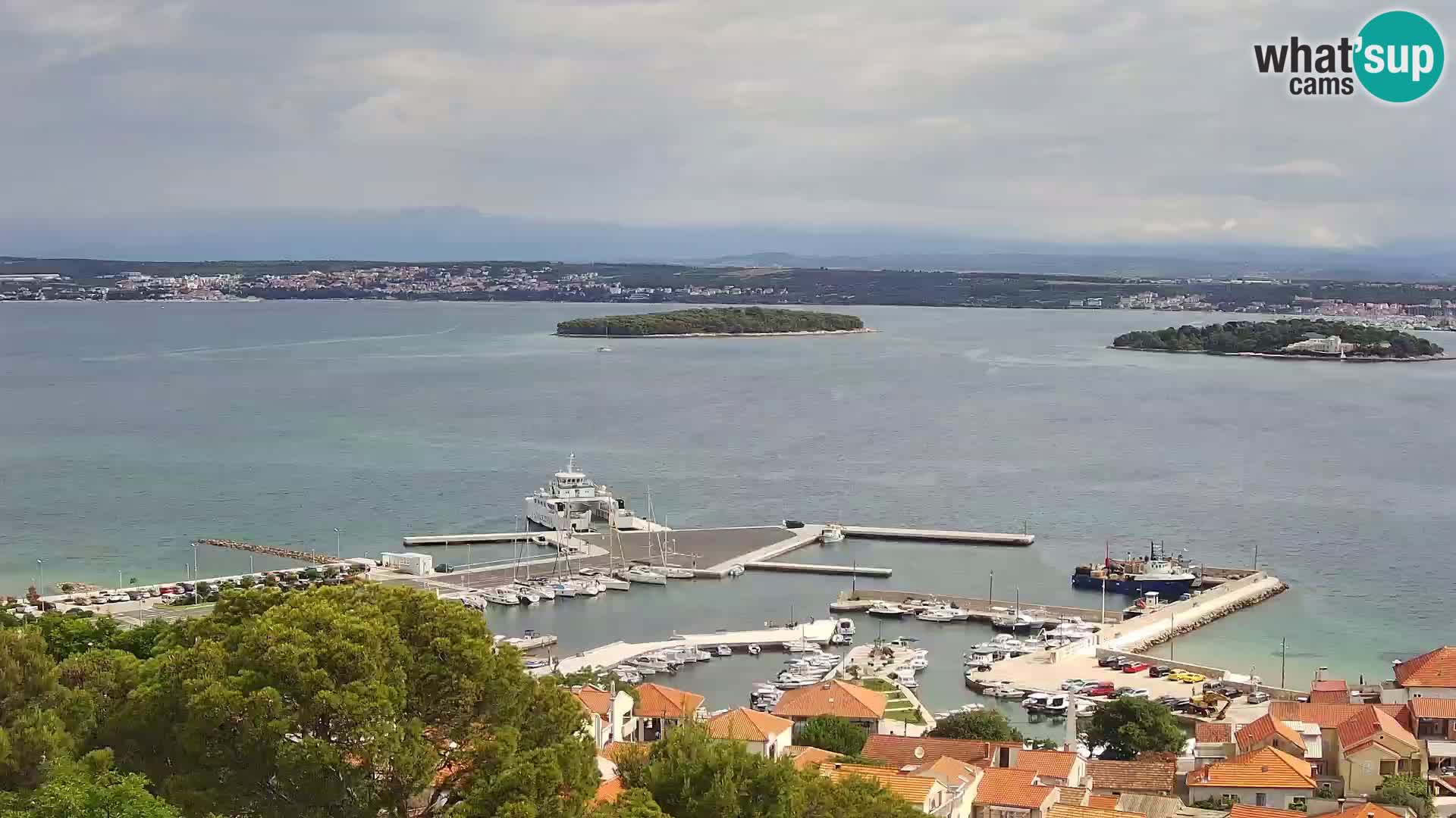 Tkon – Kalvarija – pogled na Pašmanski kanal