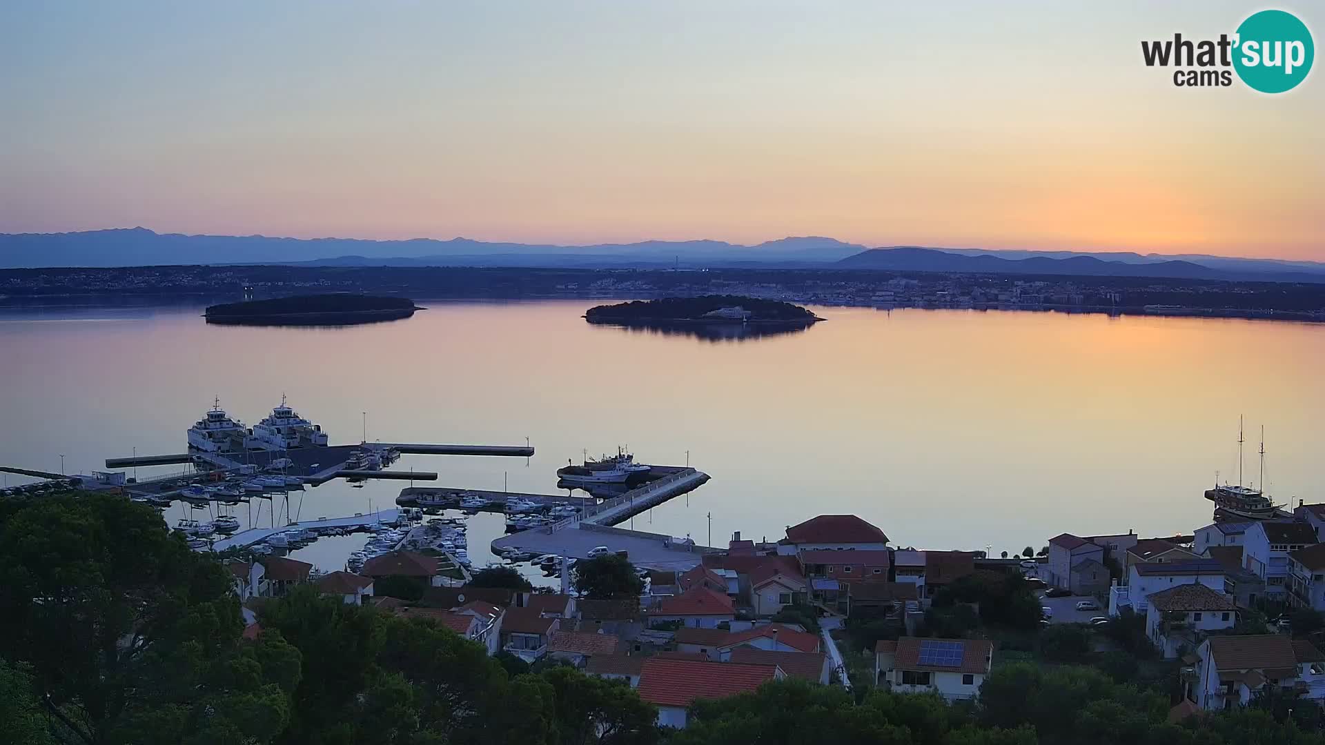 Tkon – Kalvarija – pogled na Pašmanski kanal