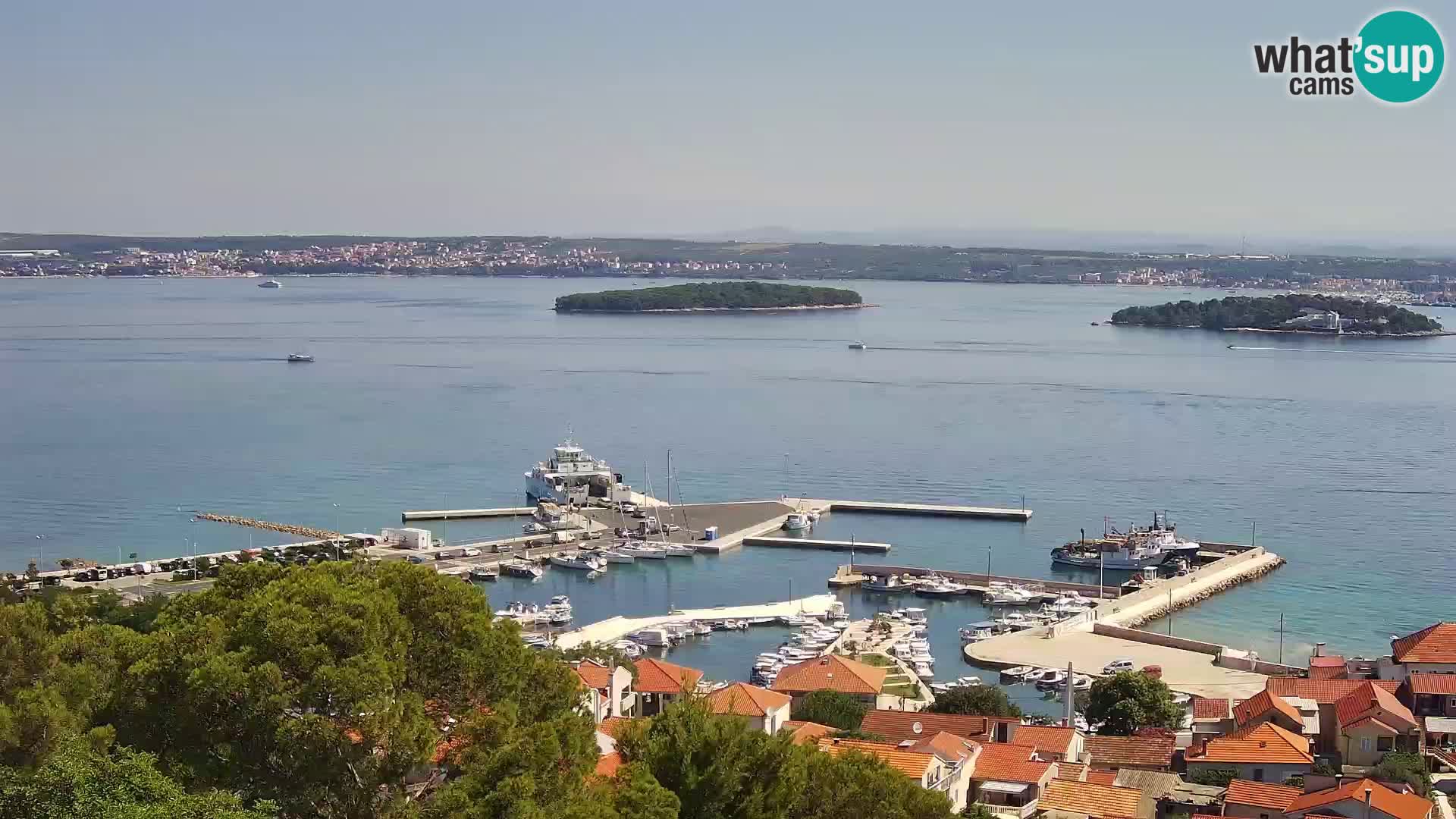 Tkon – Kalvaria – panorama del canale di Pašman