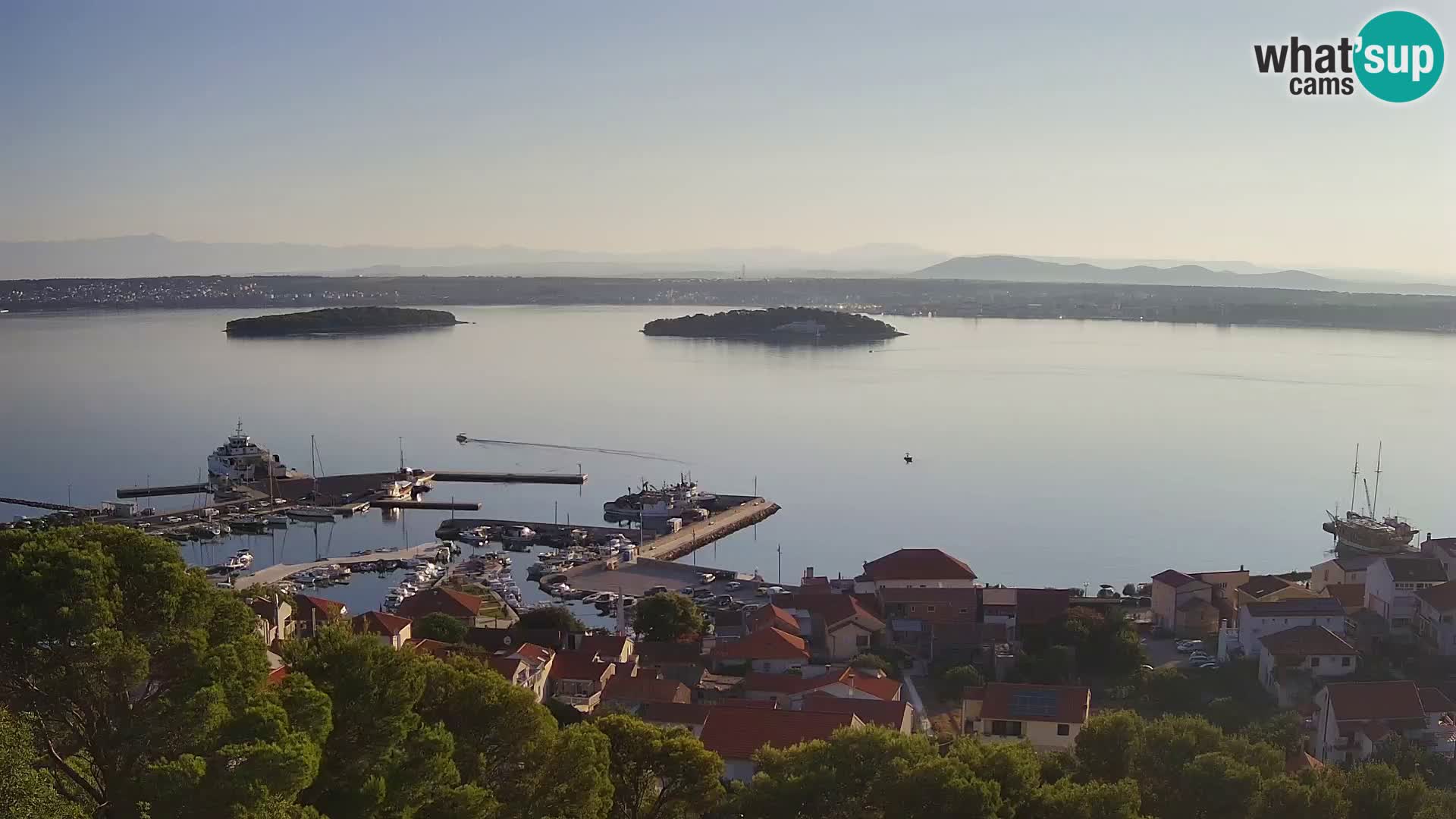Tkon – Kalvarija – pogled na Pašmanski kanal