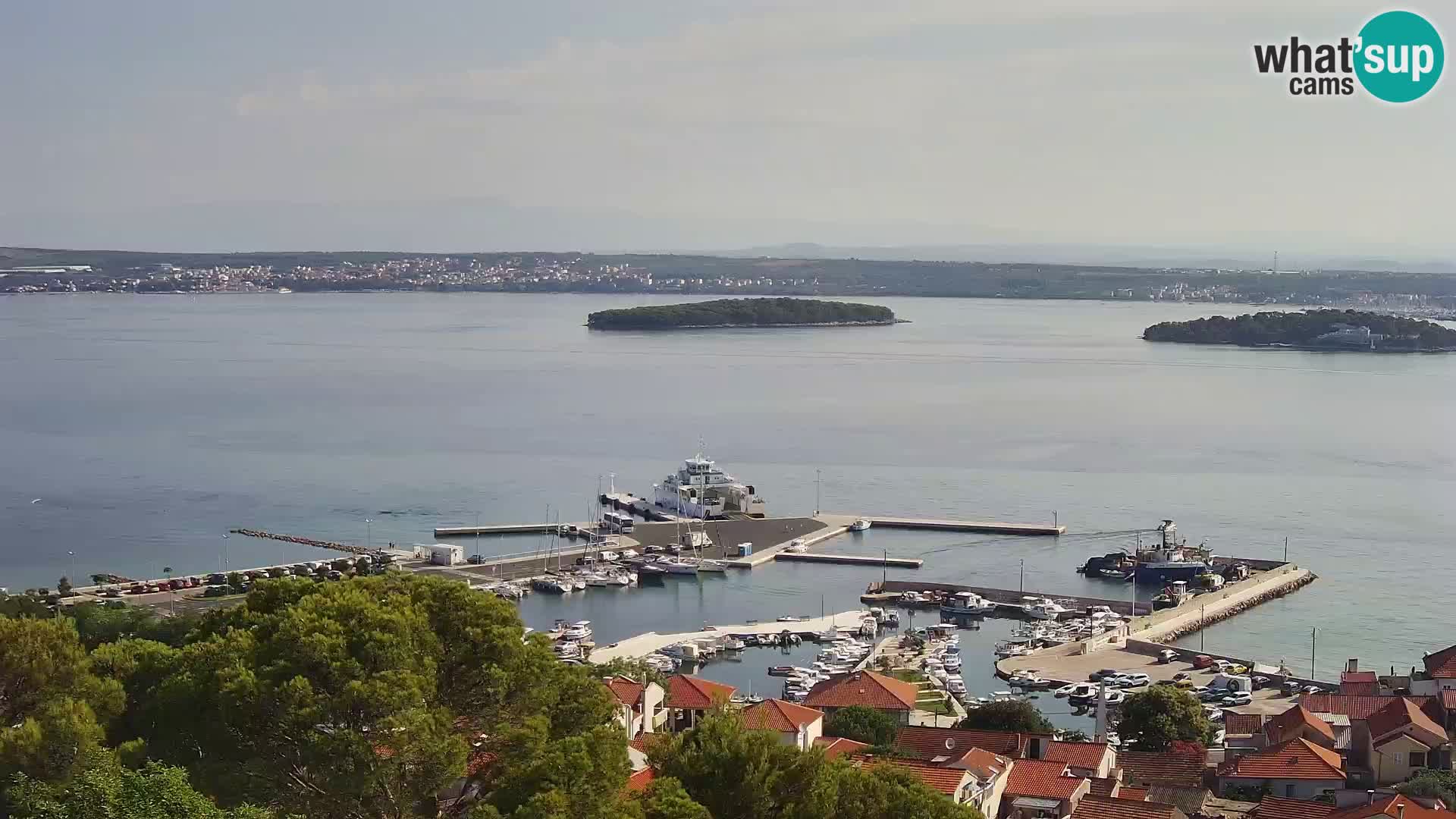 Tkon – Kalvarija – pogled na Pašmanski kanal