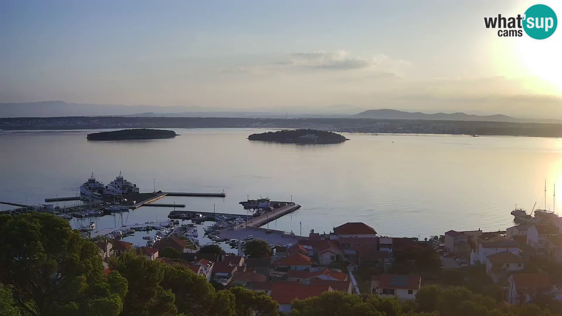 Tkon – Kalvaria – panorama del canale di Pašman