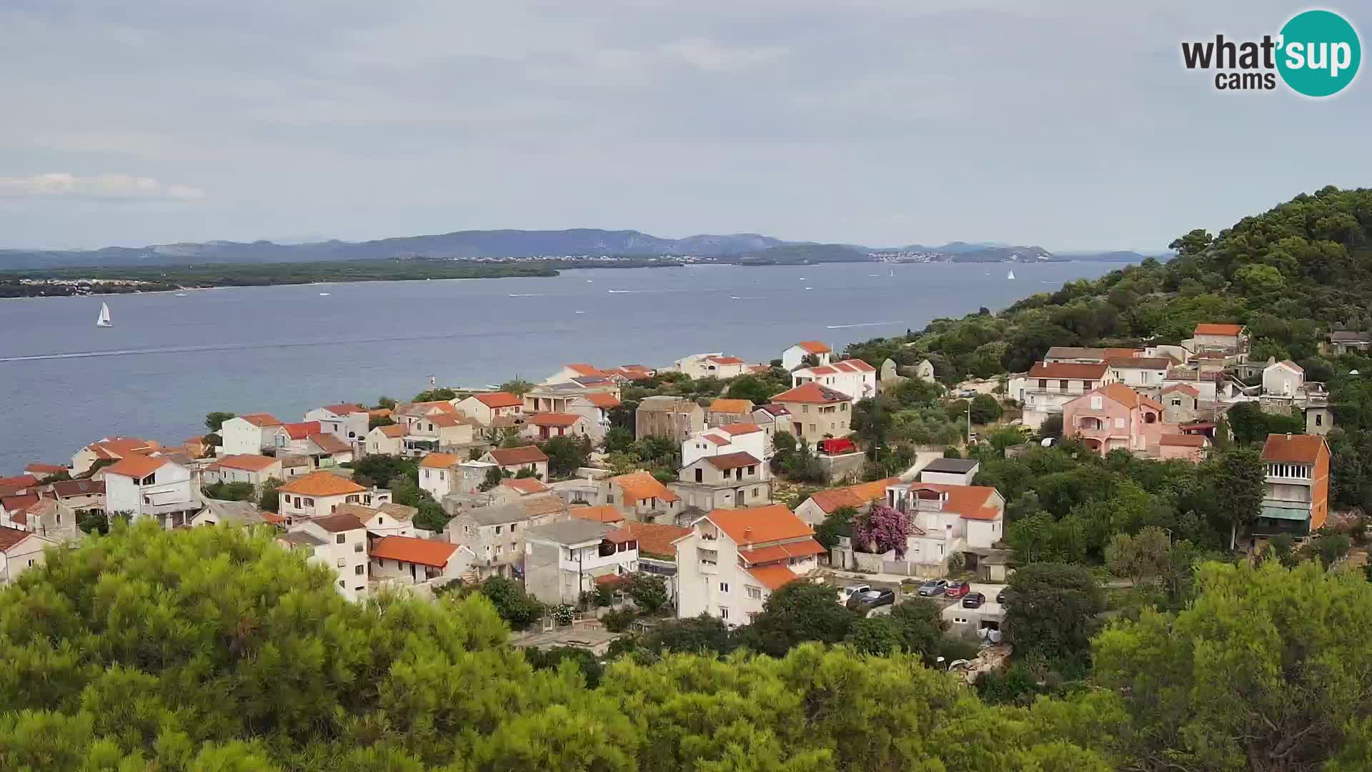 Tkon – Kalvarija – vue sur le canal Pašman