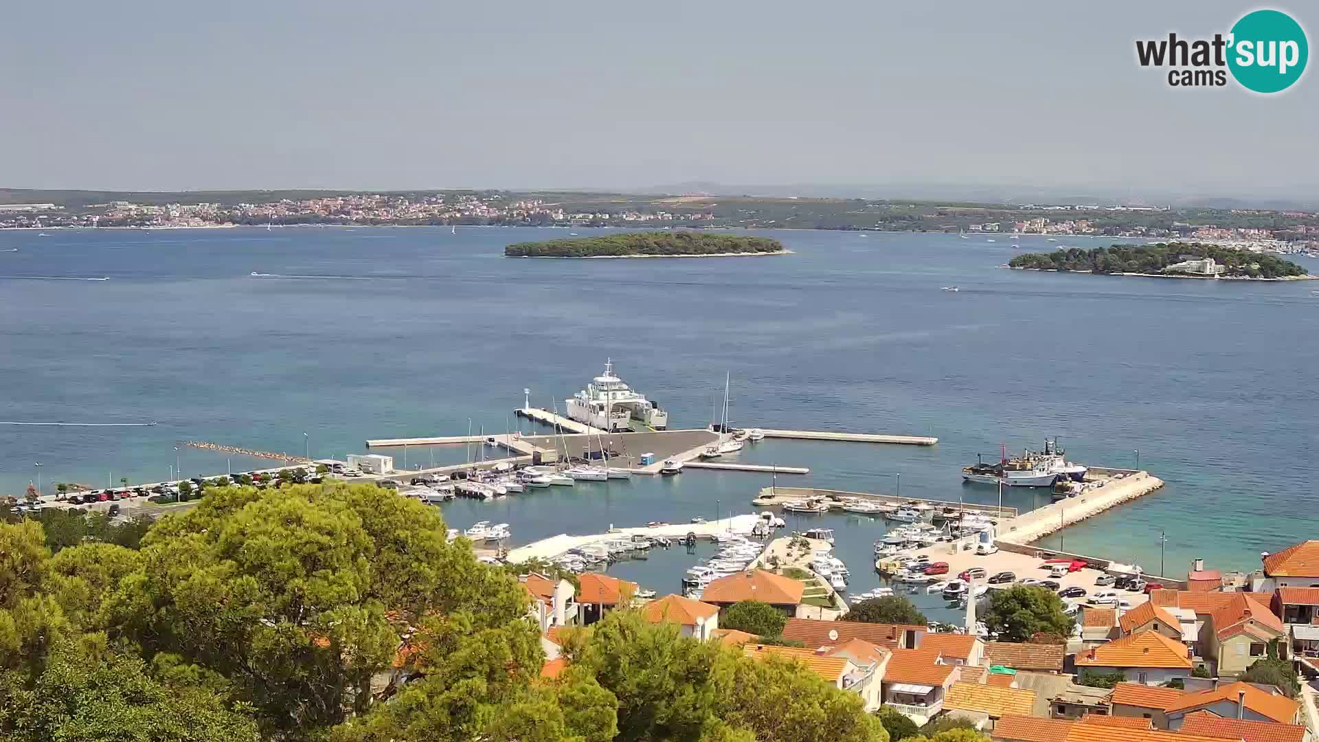 Tkon – Kalvarija – pogled na Pašmanski kanal