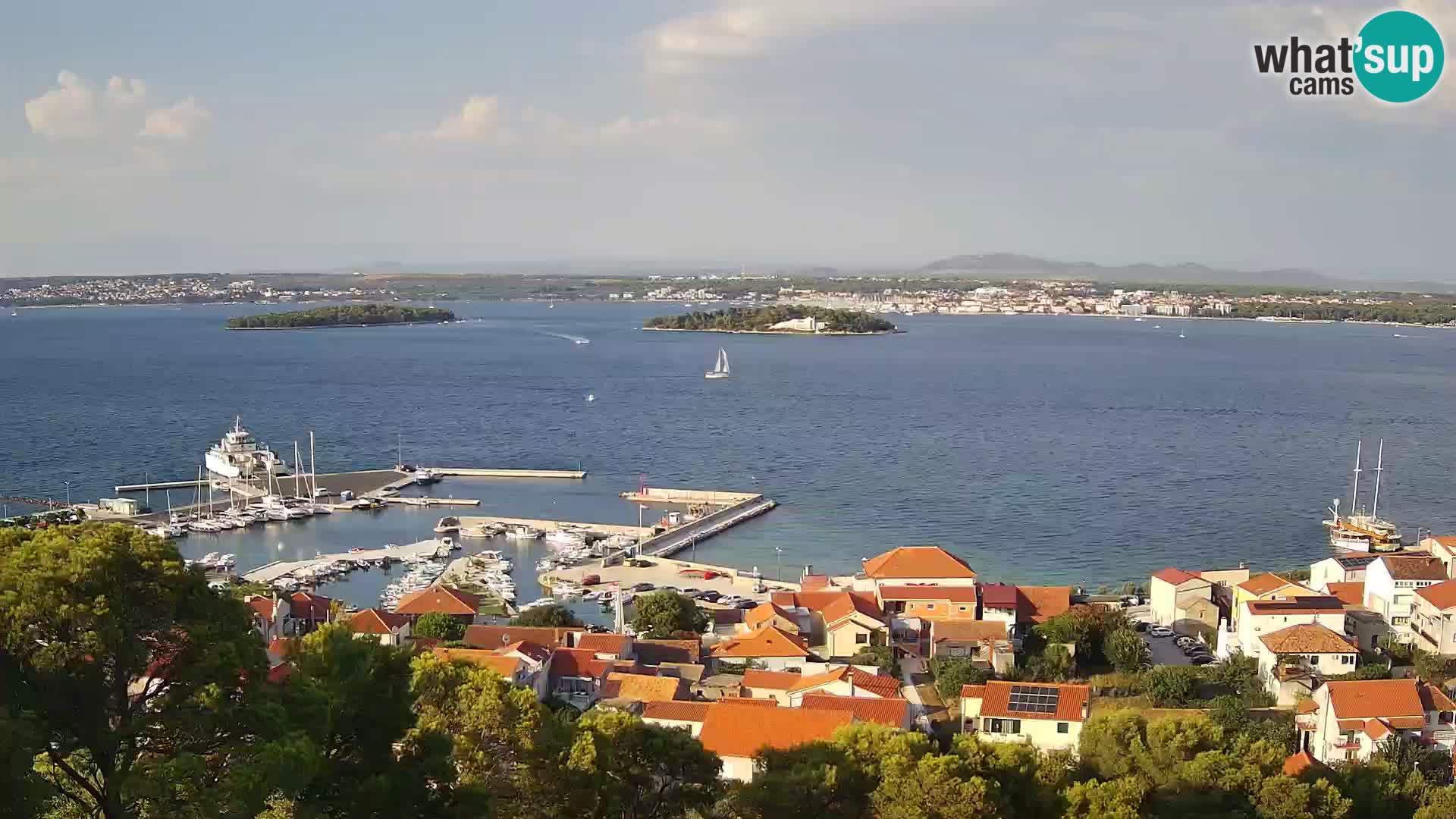 Tkon – Kalvarija – pogled na Pašmanski kanal