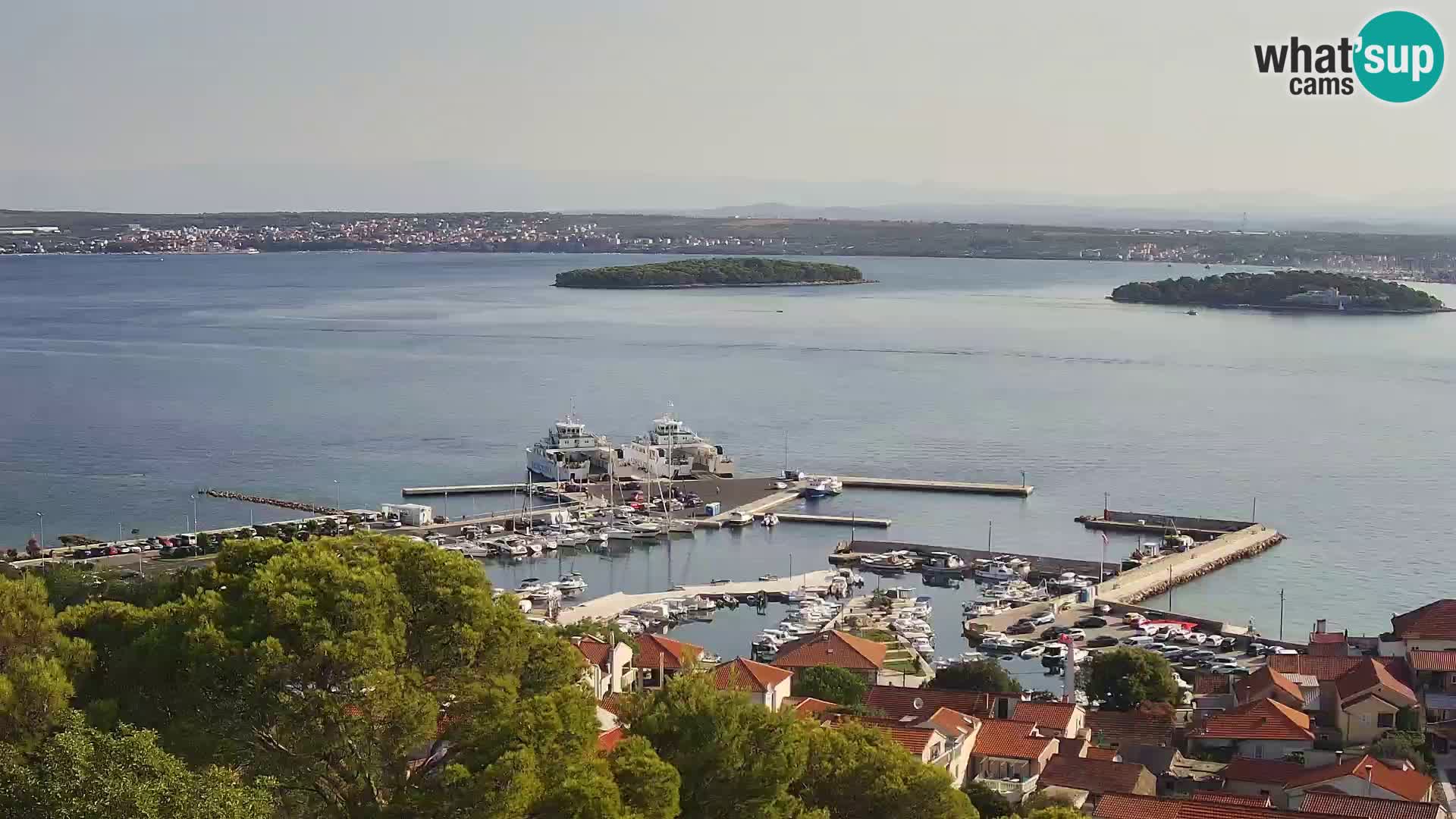 Tkon – Kalvarija – pogled na Pašmanski kanal