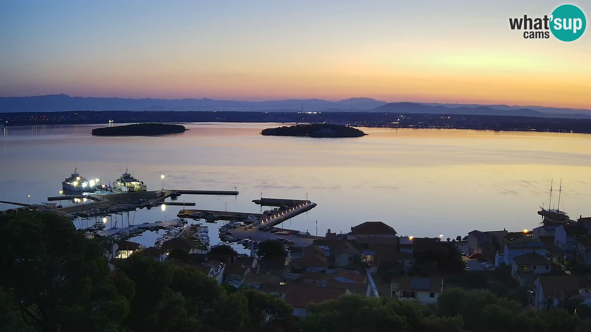 Tkon – Kalvarija – vue sur le canal Pašman