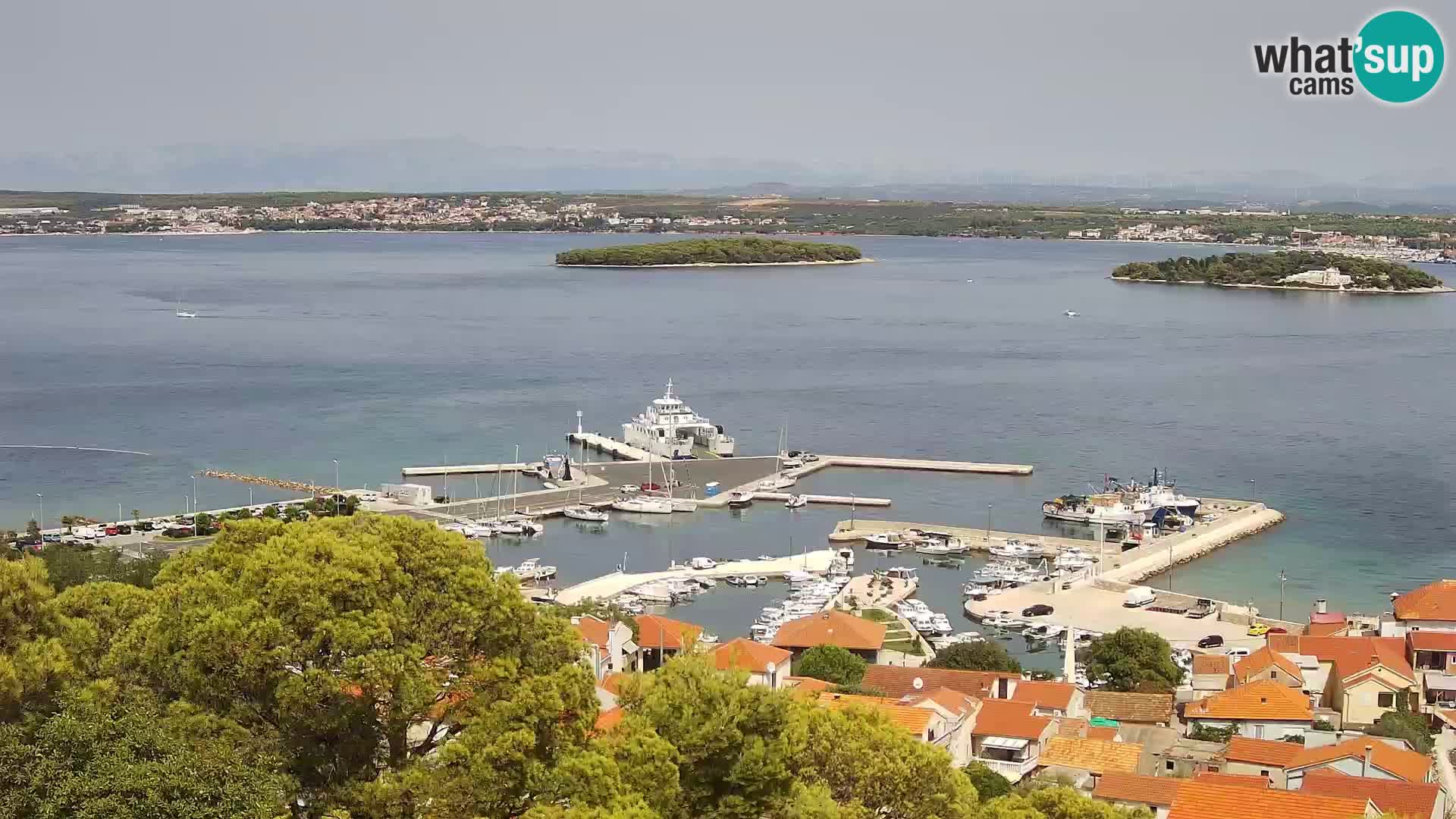 Tkon – Kalvaria – panorama del canale di Pašman