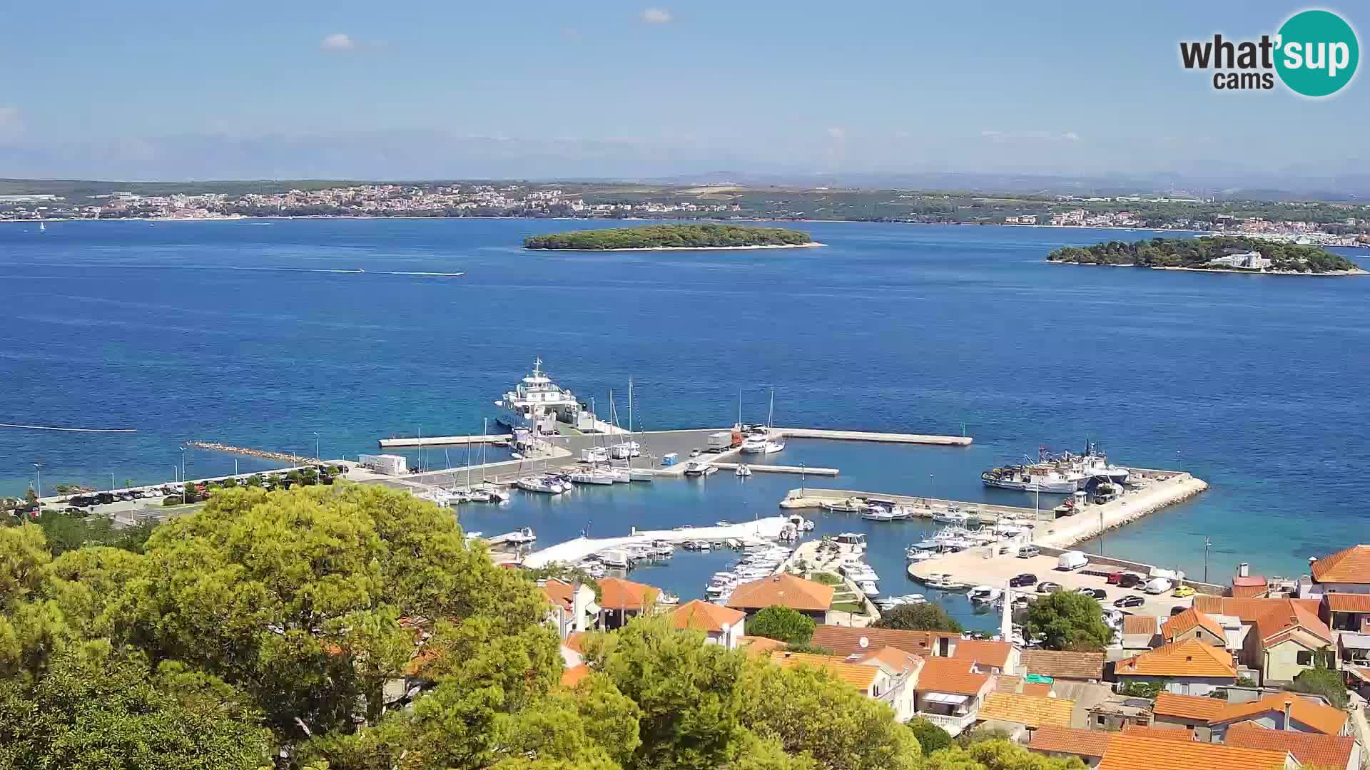 Tkon – Kalvarija – pogled na Pašmanski kanal
