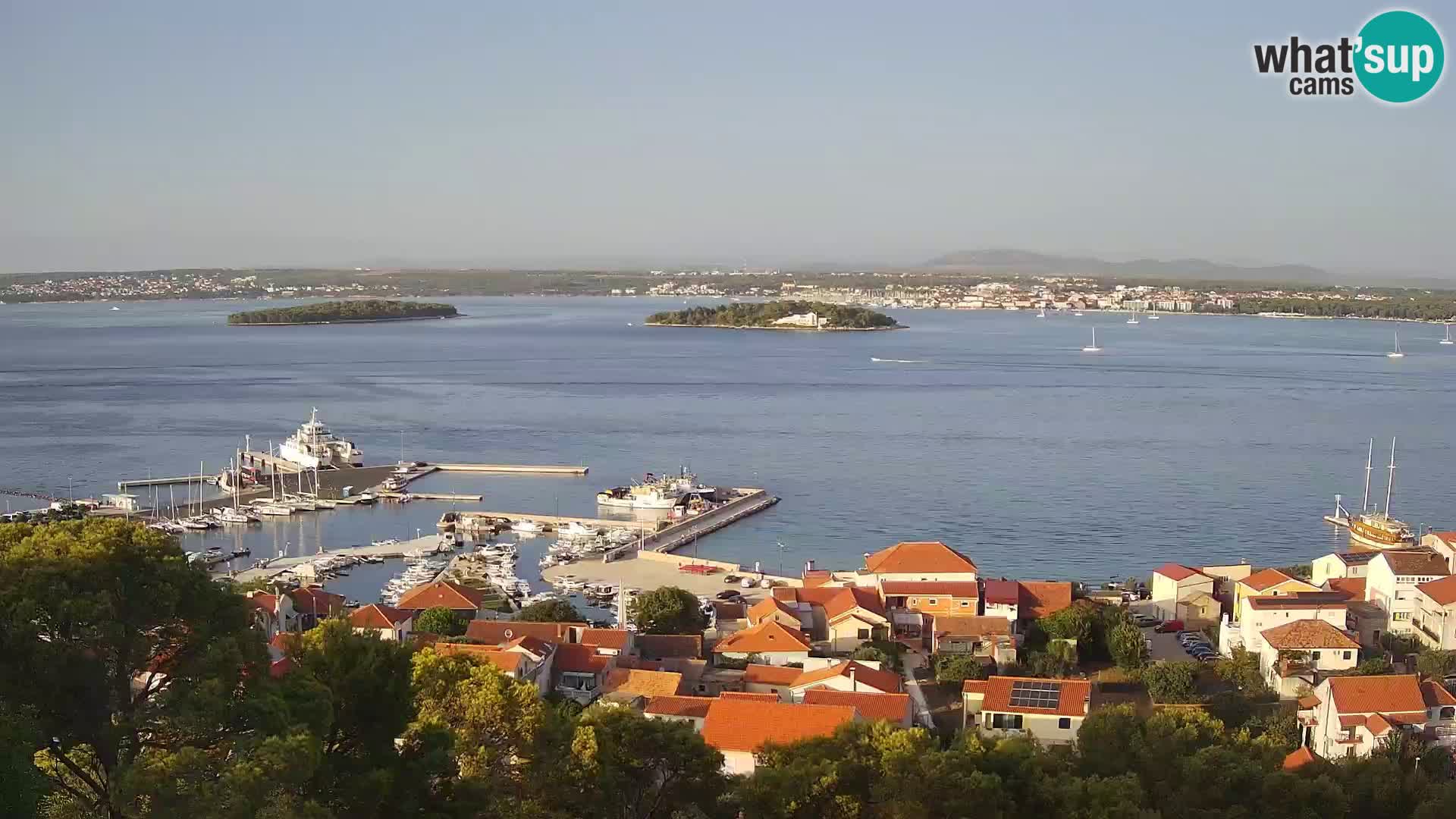 Tkon – Kalvarija – pogled na Pašmanski kanal