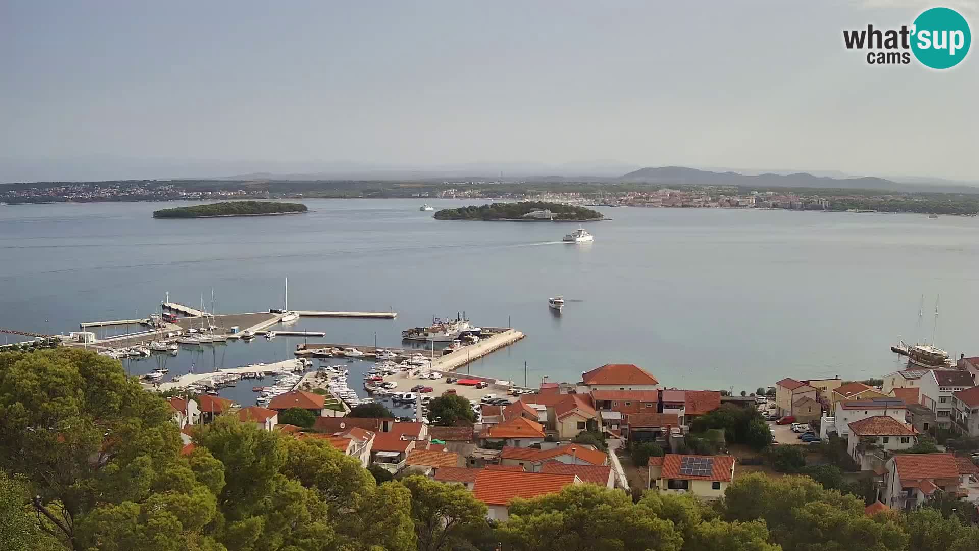 Tkon – Kalvarija – pogled na Pašmanski kanal