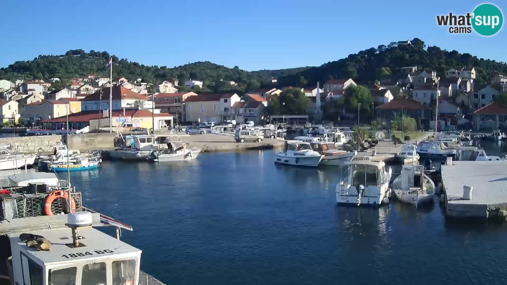 Spletna kamera Tkon – Marina in mesto