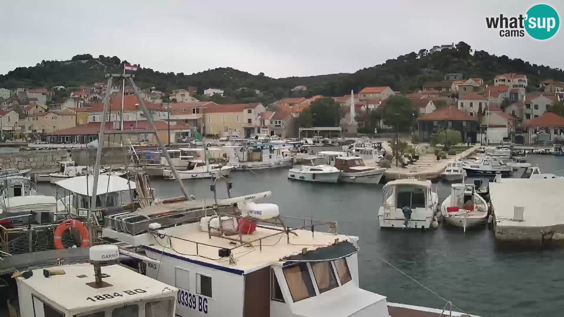 Webcam Tkon – marina and city