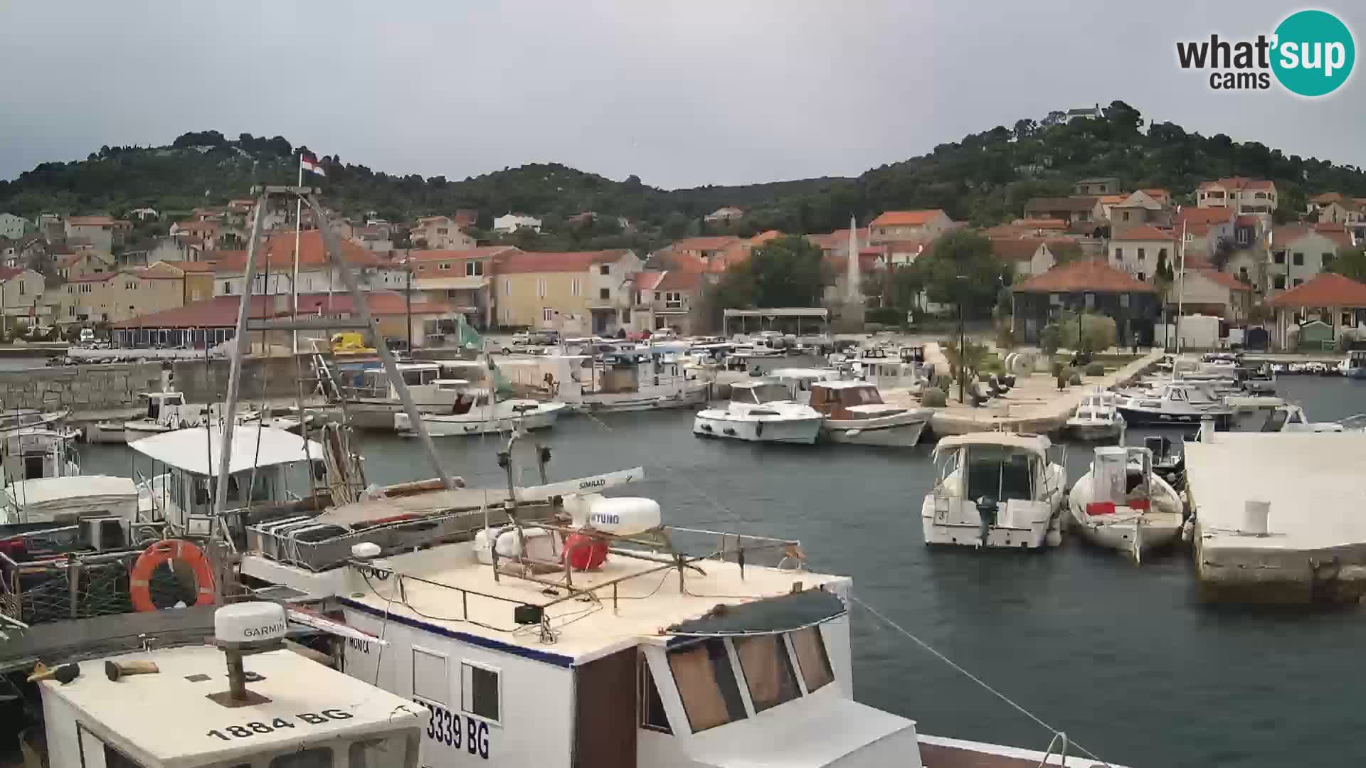 Spletna kamera Tkon – Marina in mesto