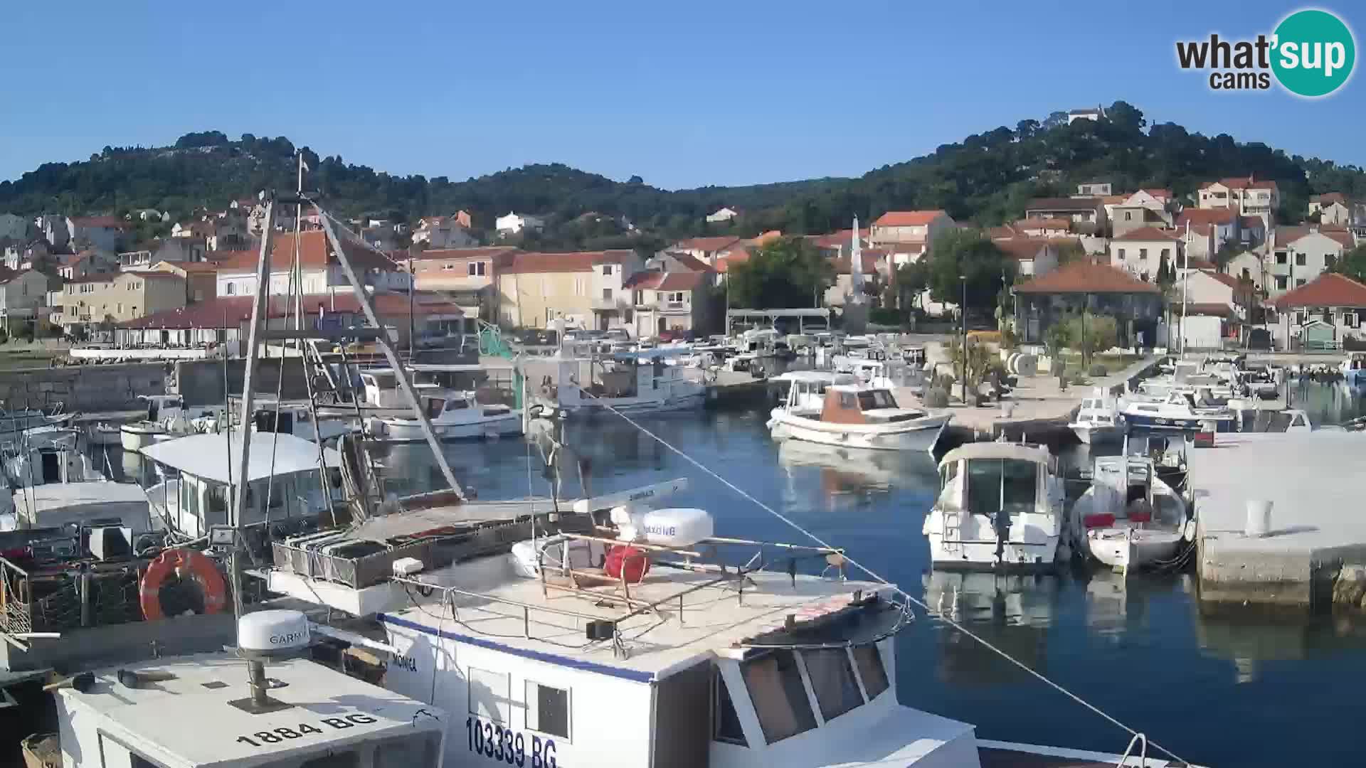 Spletna kamera Tkon – Marina in mesto