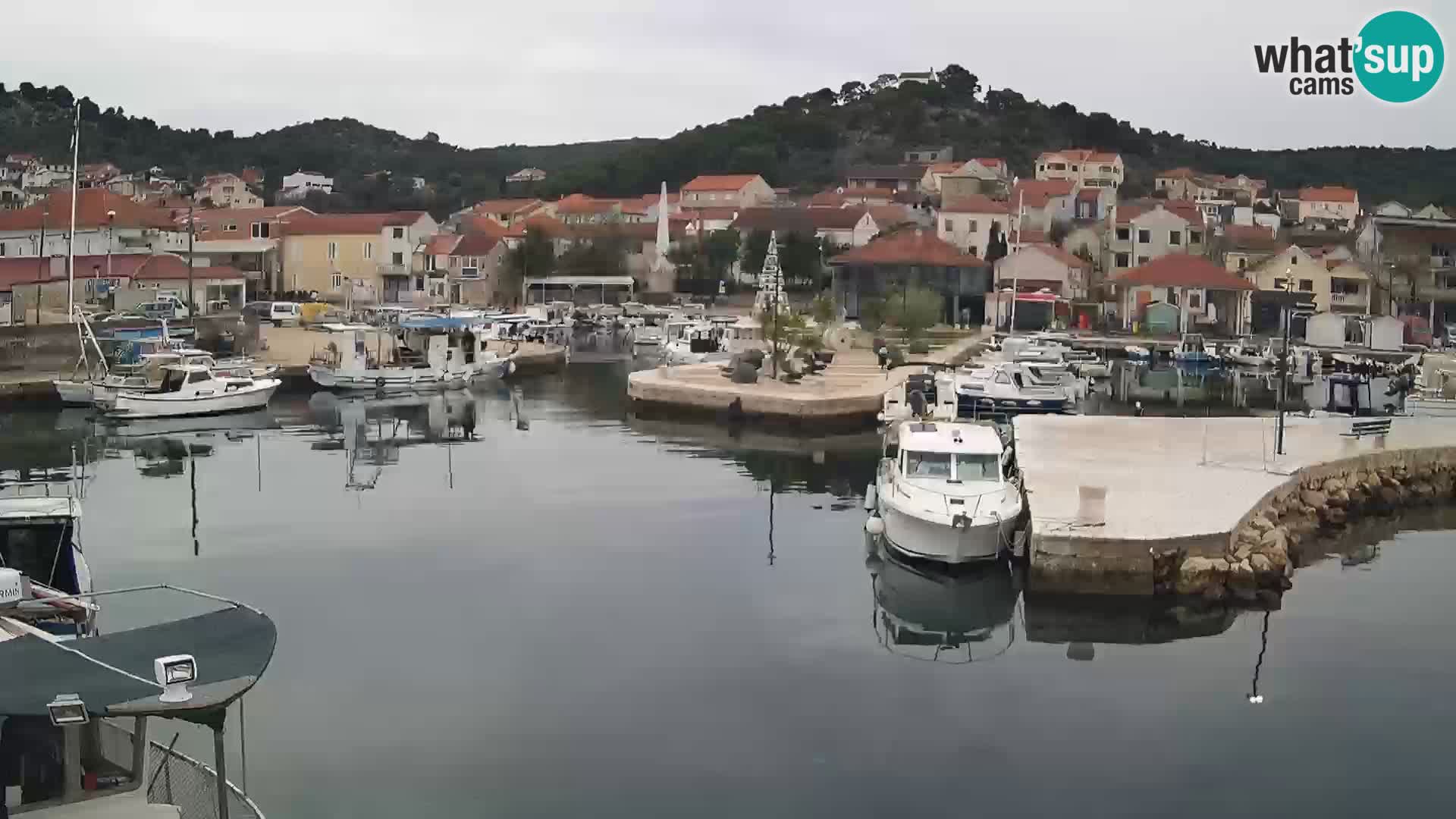 Webcam Tkon – marina and city