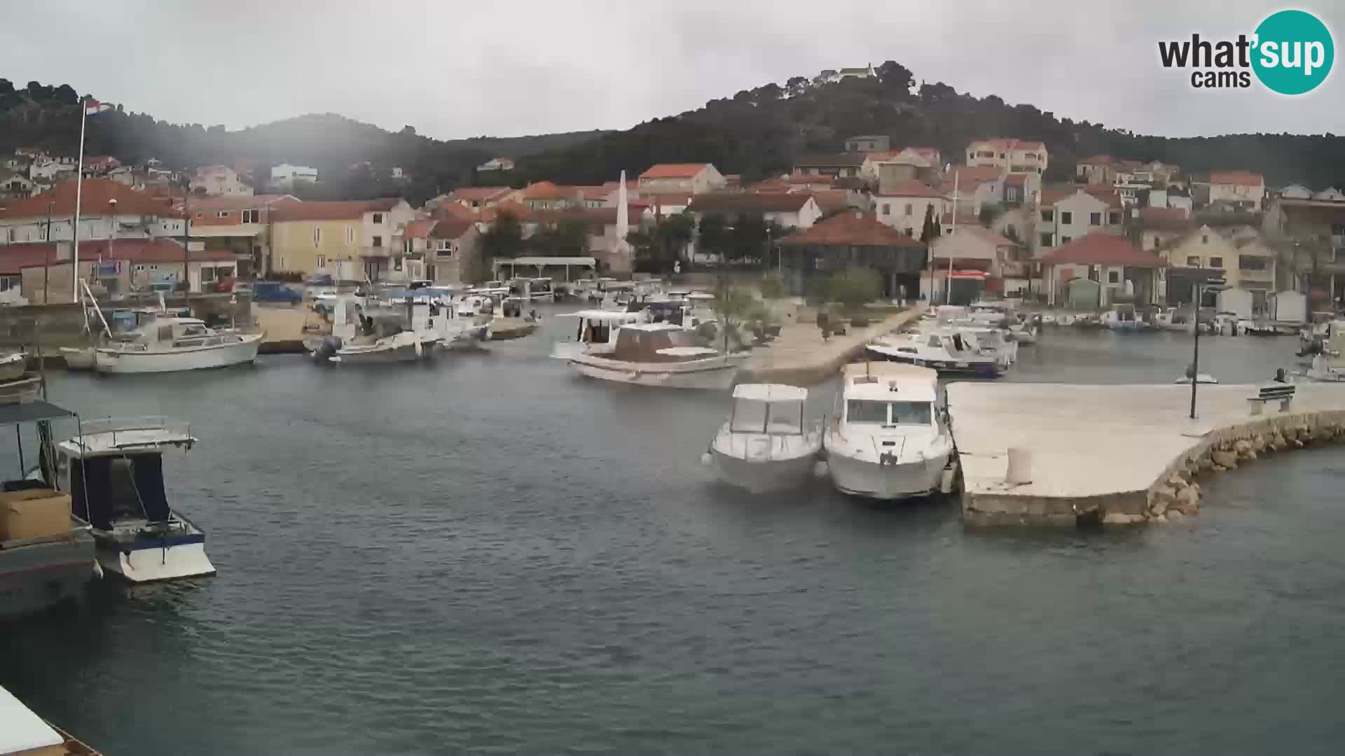 Webcam Tkon – marina and city