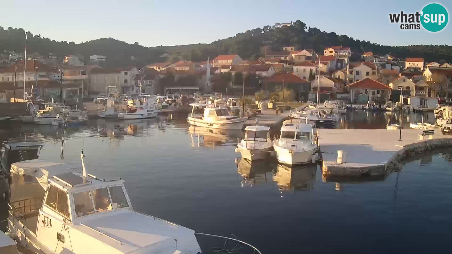 Spletna kamera Tkon – Marina in mesto